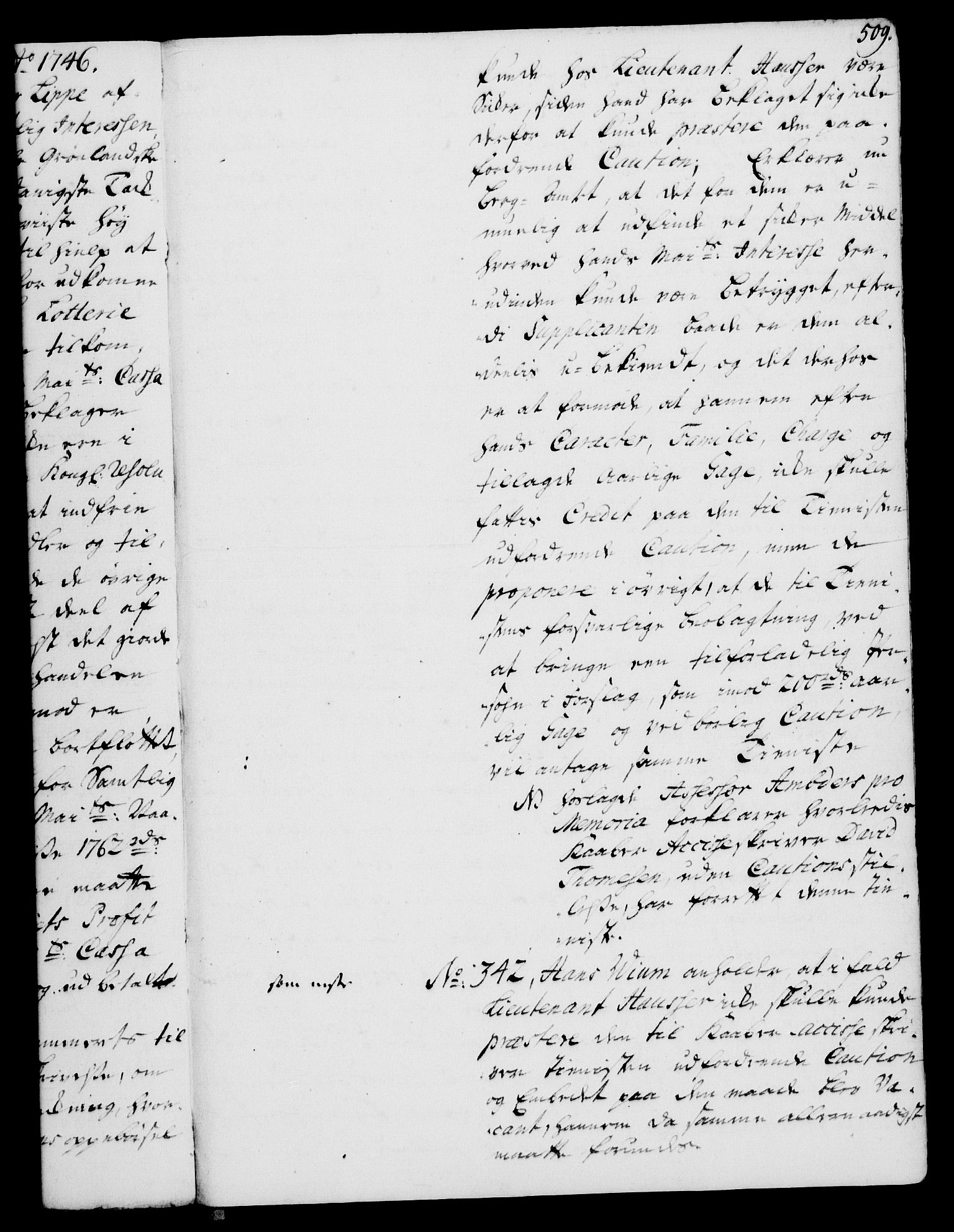 Rentekammeret, Kammerkanselliet, RA/EA-3111/G/Gh/Gha/L0027: Norsk ekstraktmemorialprotokoll (merket RK 53.72), 1745-1746, p. 509