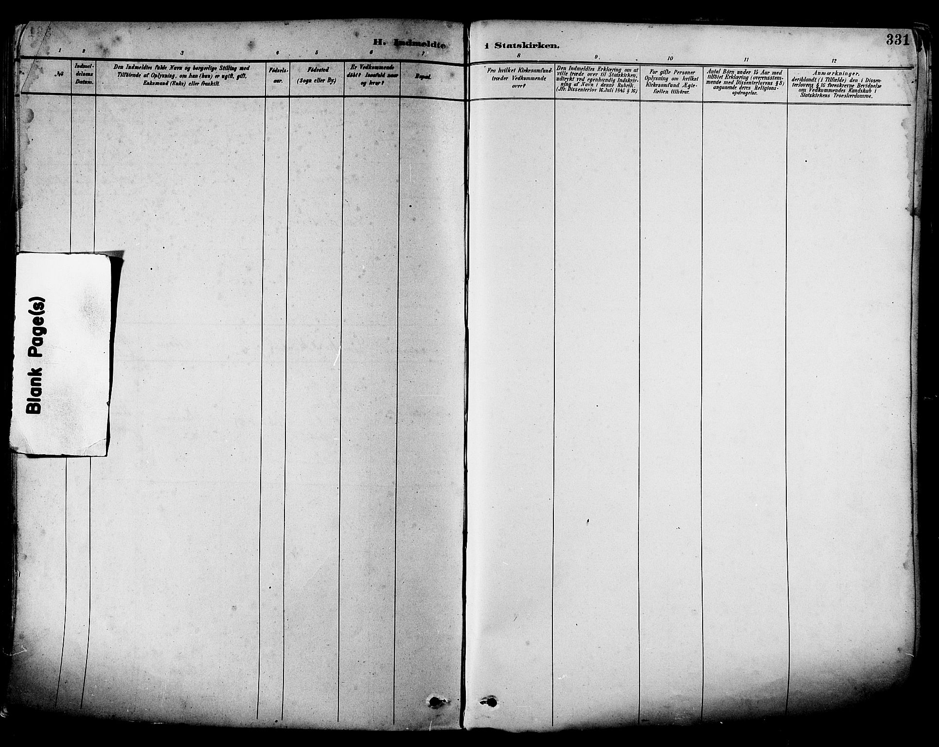 Ministerialprotokoller, klokkerbøker og fødselsregistre - Nordland, AV/SAT-A-1459/880/L1133: Parish register (official) no. 880A07, 1888-1898, p. 331