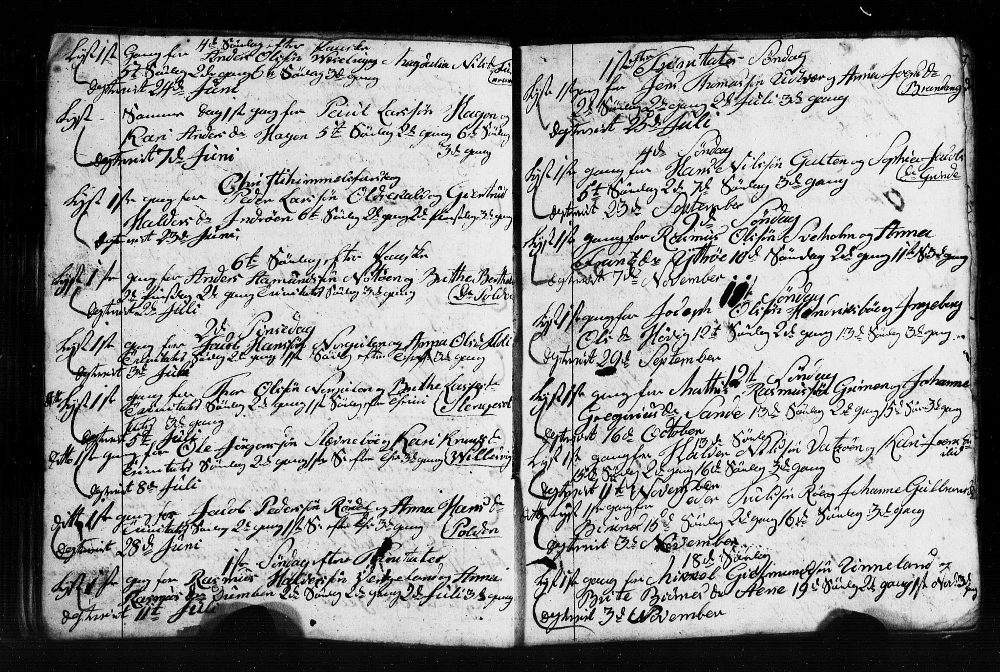 Gulen sokneprestembete, AV/SAB-A-80201/H/Hab: Parish register (copy) no. A 2, 1791-1814