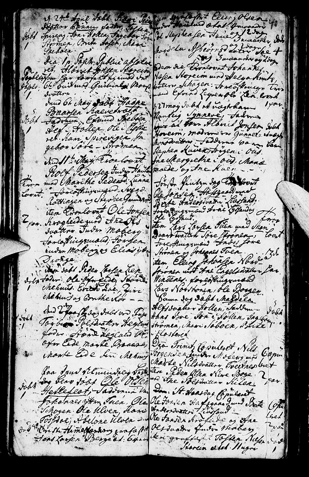 Os sokneprestembete, SAB/A-99929: Parish register (official) no. A 2, 1723-1758, p. 41