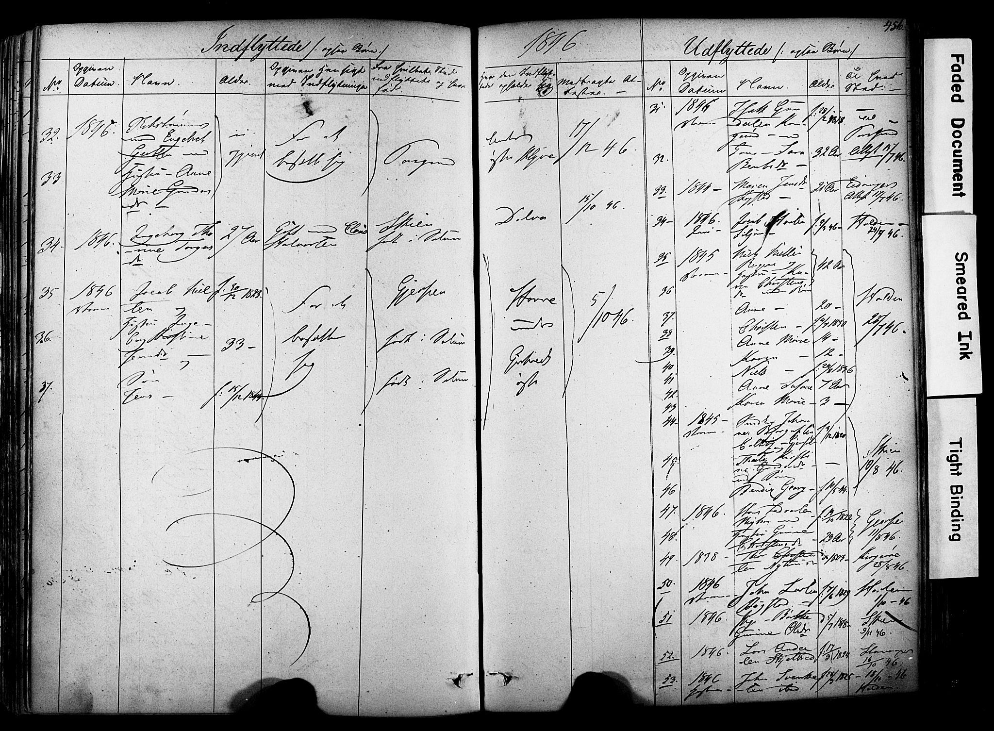 Solum kirkebøker, SAKO/A-306/F/Fa/L0006: Parish register (official) no. I 6, 1844-1855, p. 456