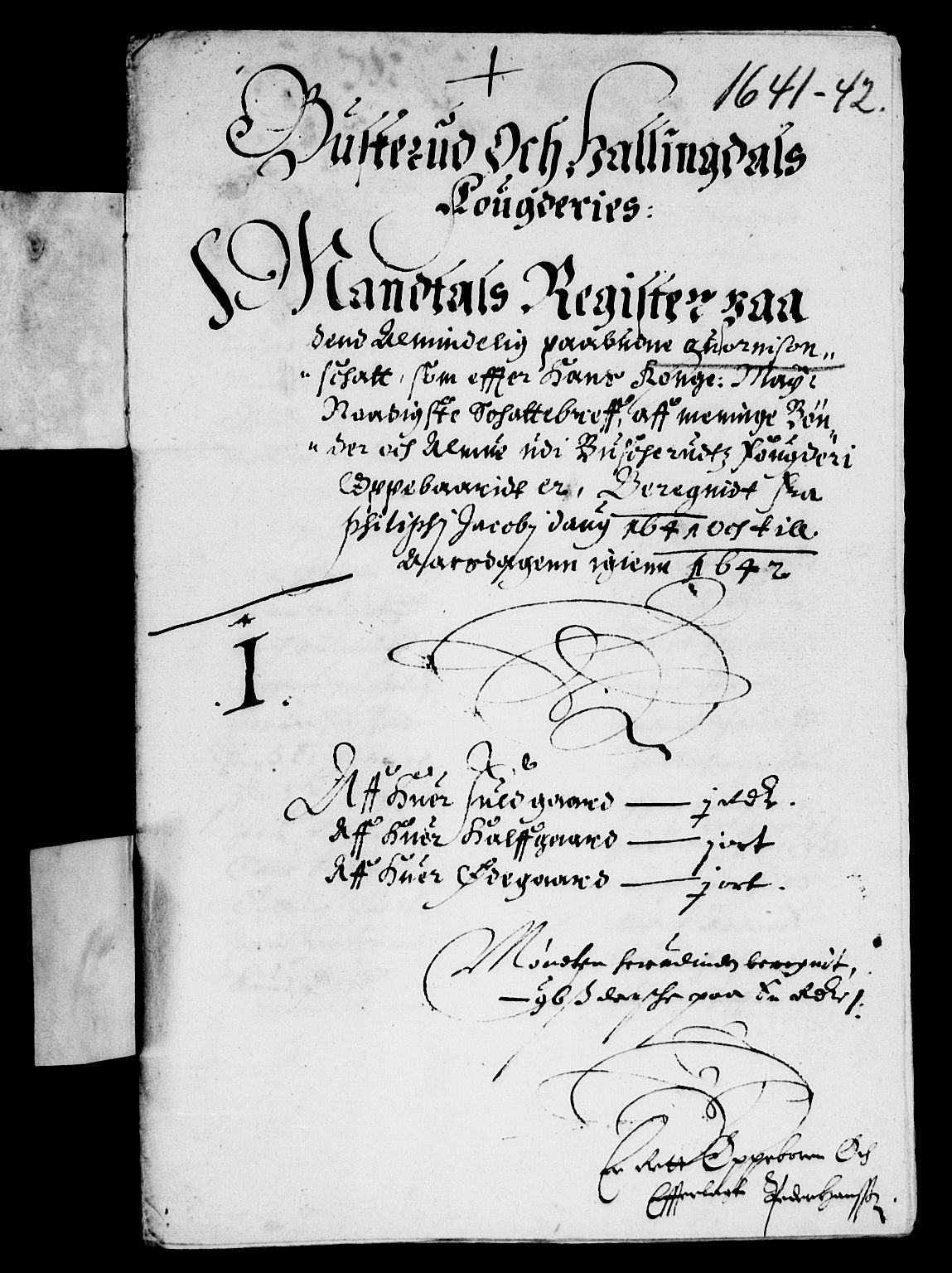 Rentekammeret inntil 1814, Reviderte regnskaper, Lensregnskaper, AV/RA-EA-5023/R/Rb/Rba/L0161: Akershus len, 1641-1642