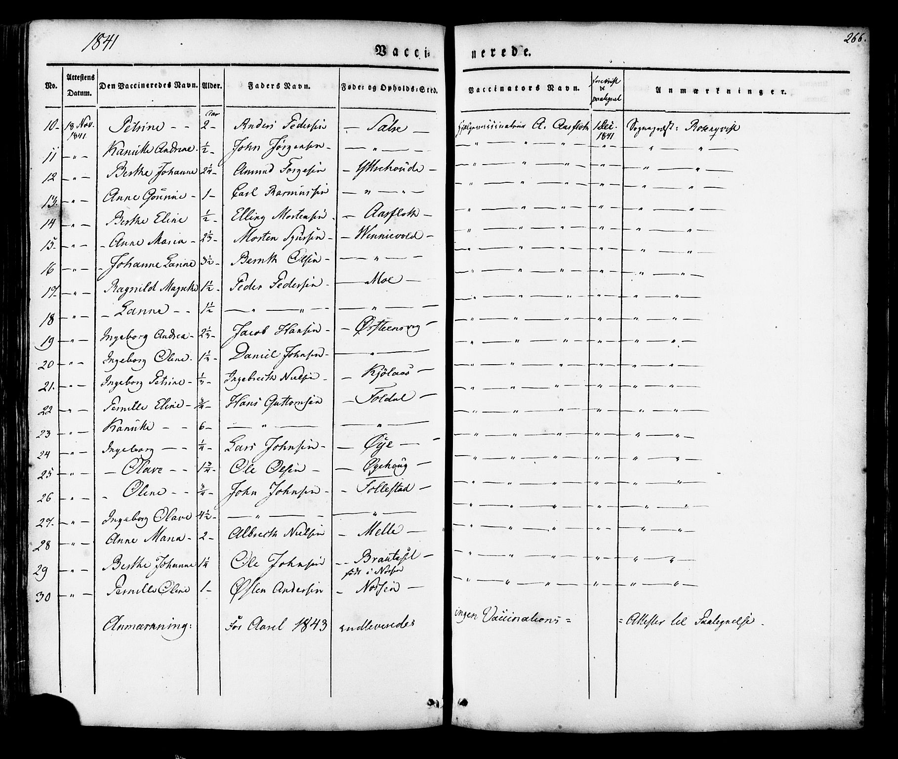 Ministerialprotokoller, klokkerbøker og fødselsregistre - Møre og Romsdal, AV/SAT-A-1454/513/L0174: Parish register (official) no. 513A01, 1831-1855, p. 266