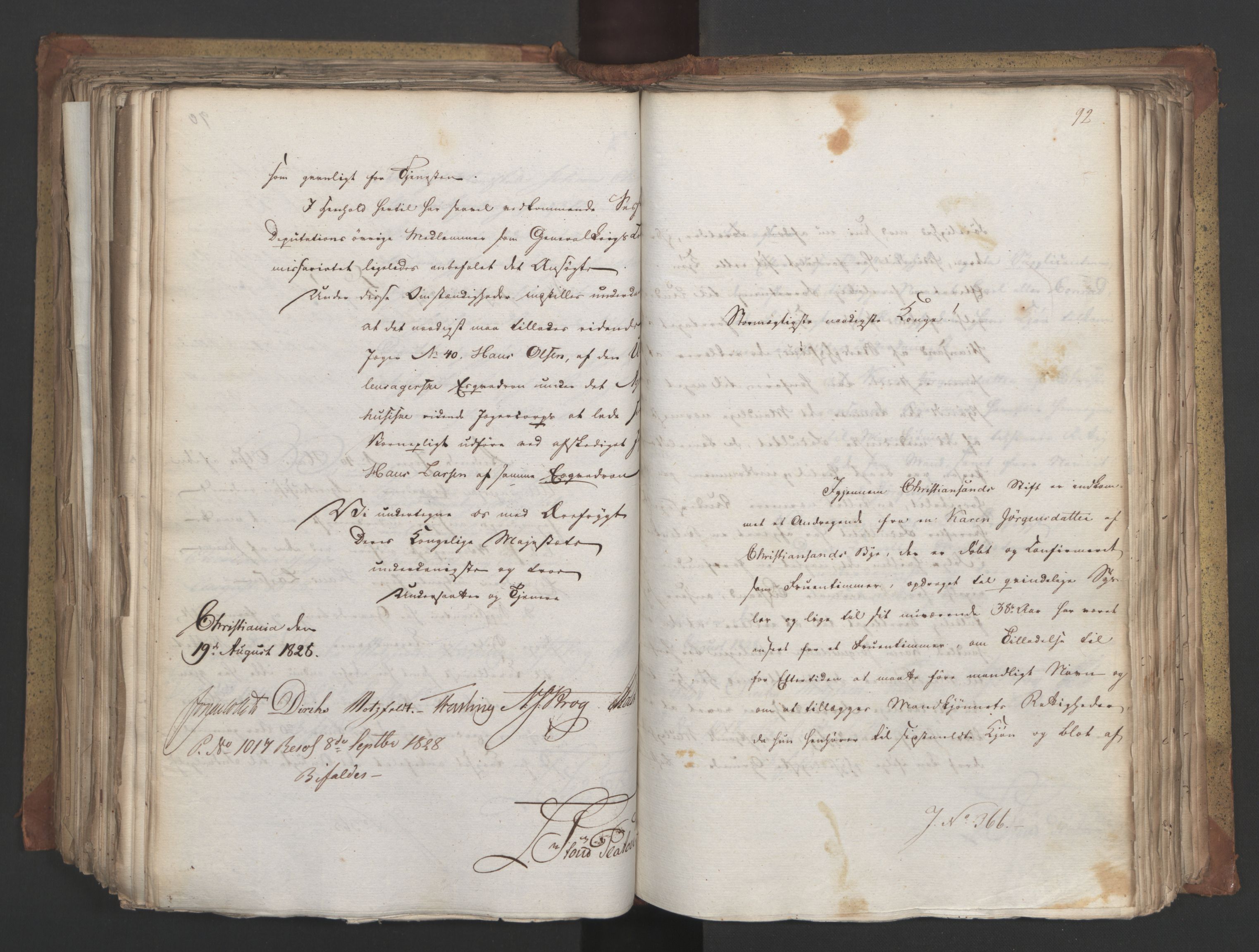 Statsrådsavdelingen i Stockholm, AV/RA-S-1003/D/Da/L0055: Regjeringsinnstillinger nr. 231-435, 1828, p. 446
