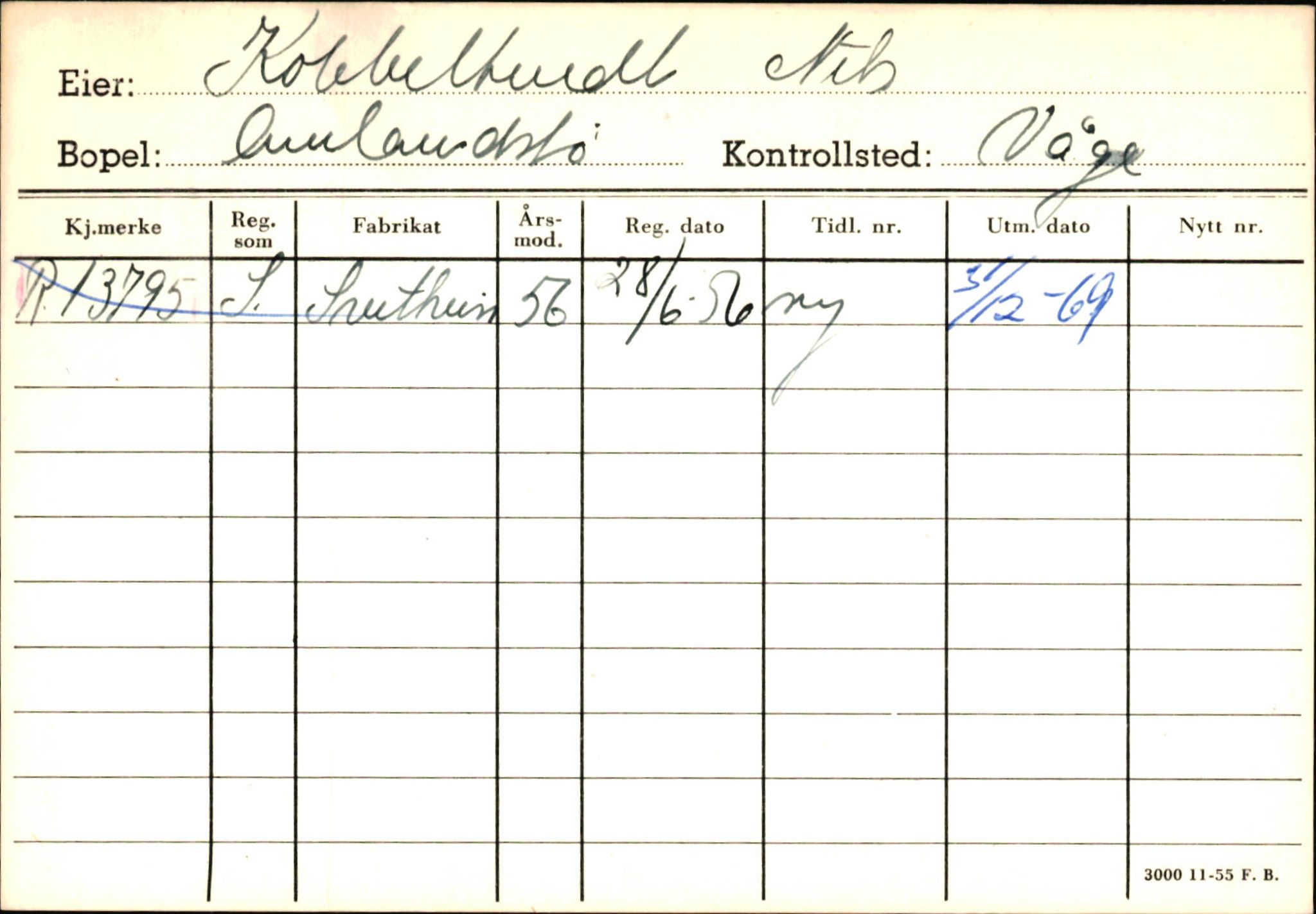 Statens vegvesen, Hordaland vegkontor, AV/SAB-A-5201/2/Ha/L0030: R-eierkort K, 1920-1971, p. 34