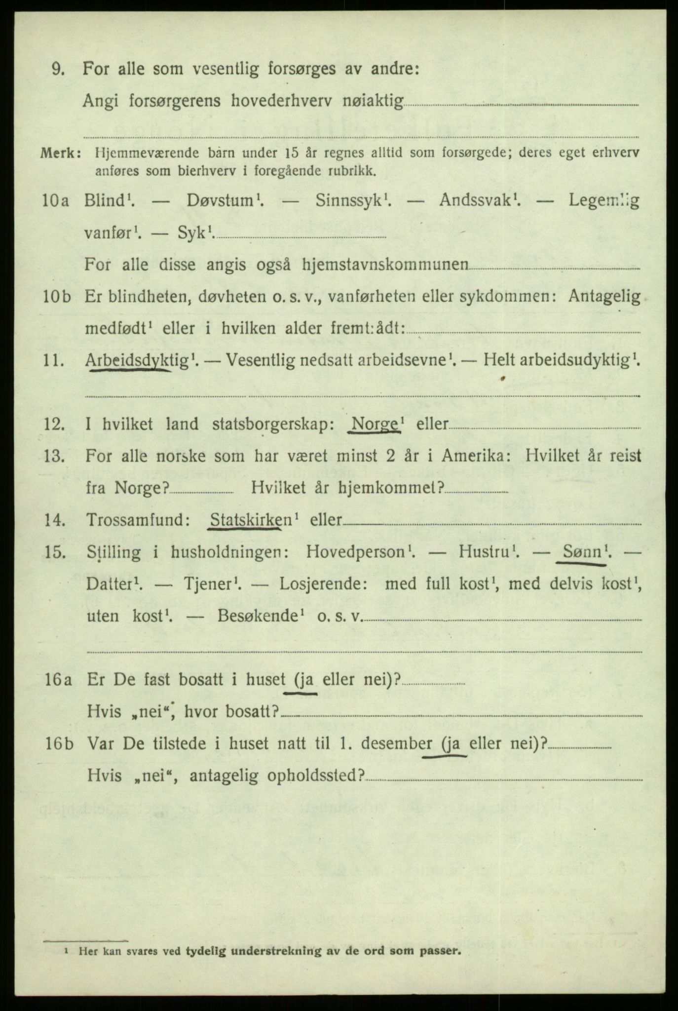 SAB, 1920 census for Sogndal, 1920, p. 3376