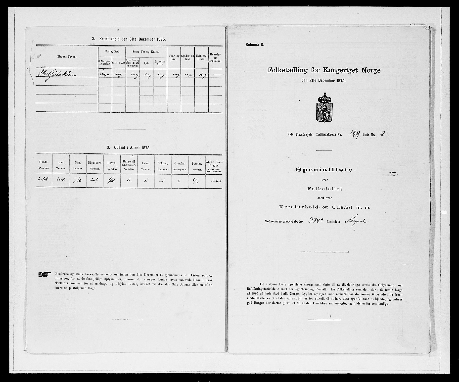 SAB, 1875 Census for 1443P Eid, 1875, p. 973
