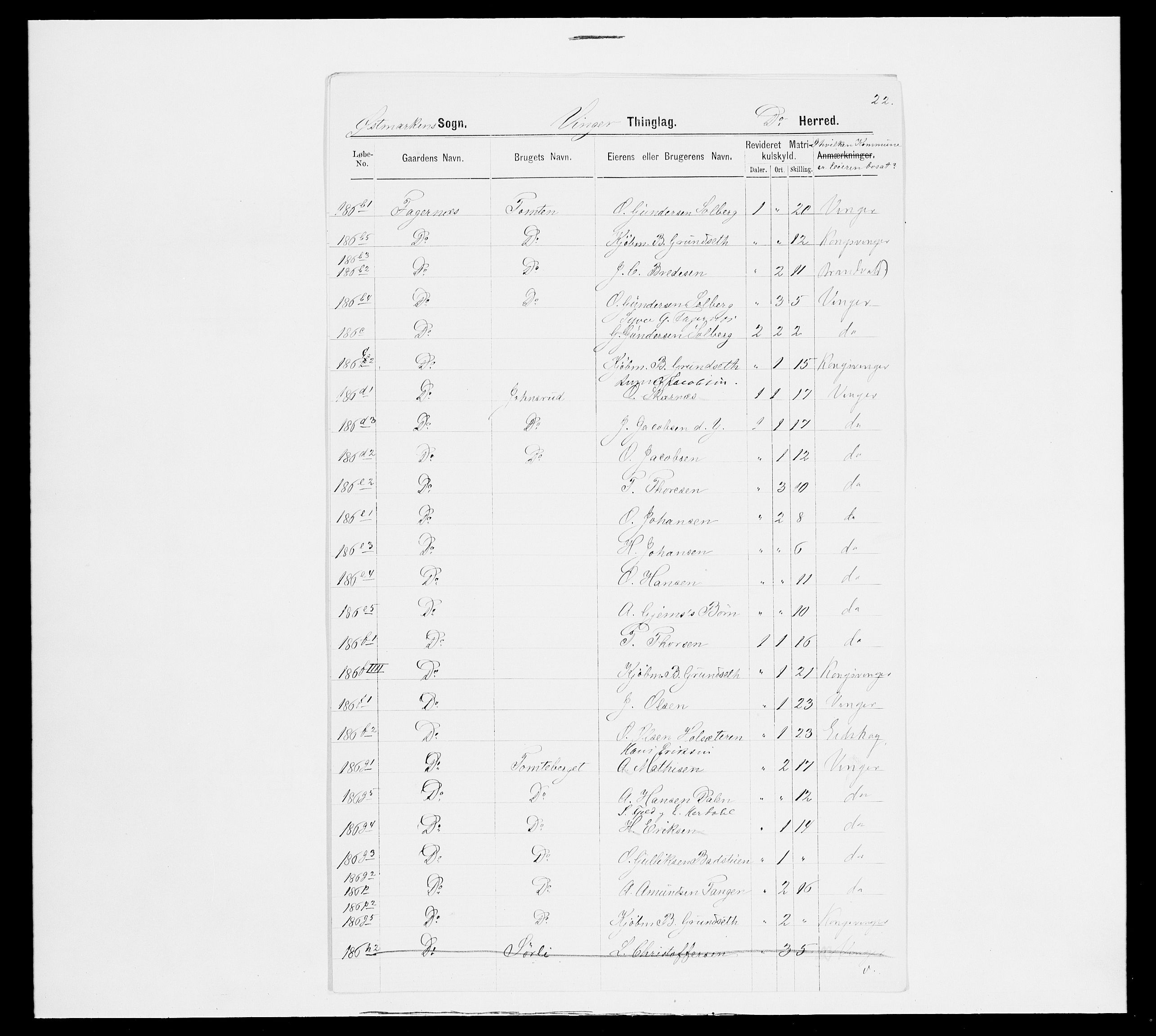 SAH, 1875 census for 0421L Vinger/Vinger og Austmarka, 1875, p. 97