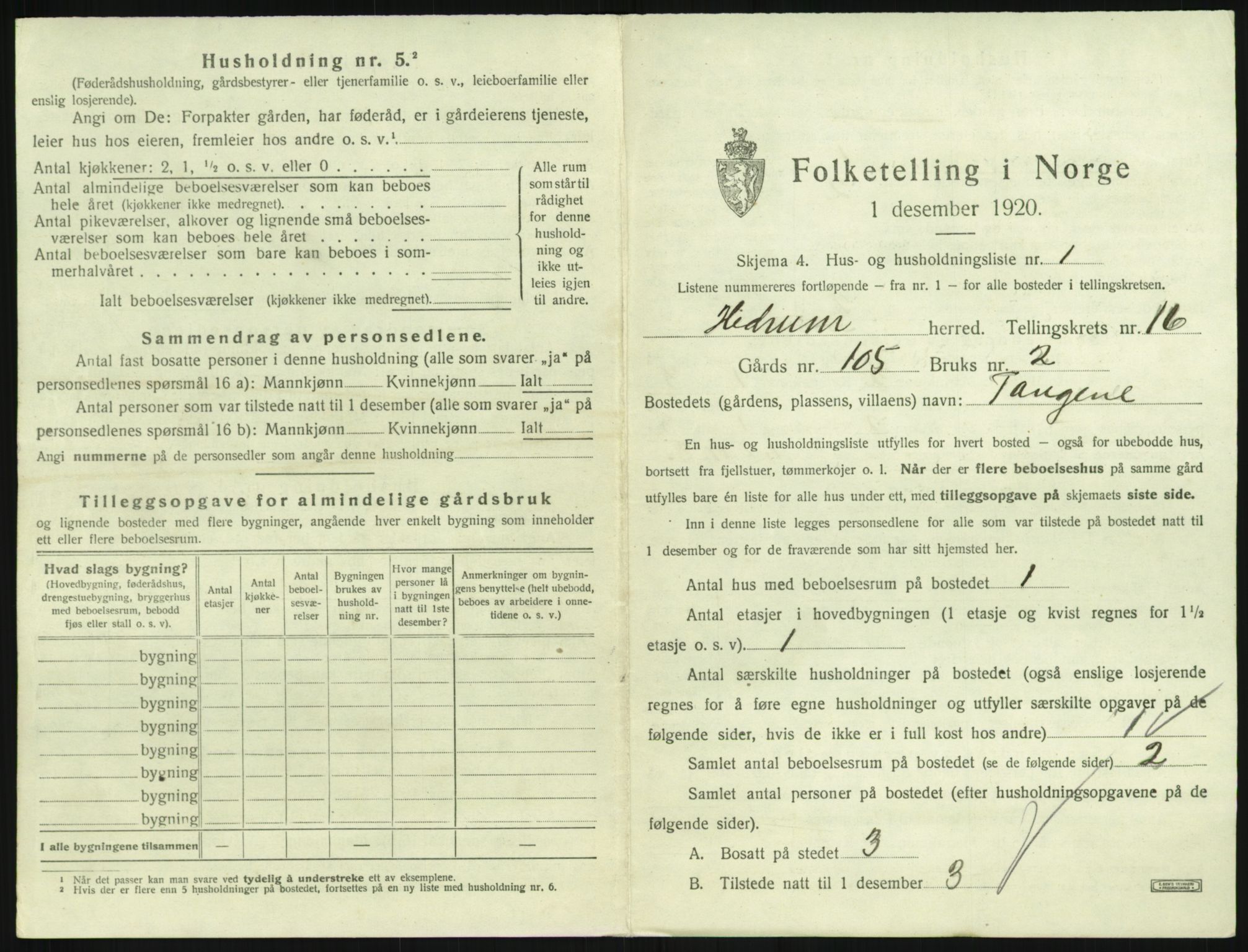 SAKO, 1920 census for Hedrum, 1920, p. 1467