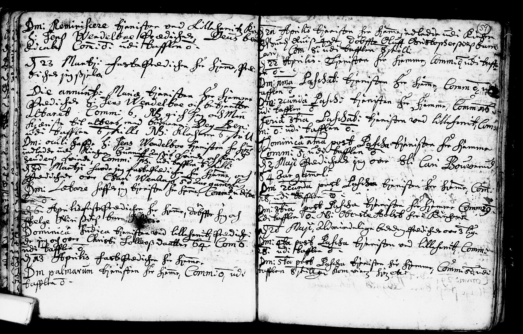 Heddal kirkebøker, SAKO/A-268/F/Fa/L0001: Parish register (official) no. I 1, 1648-1699, p. 59