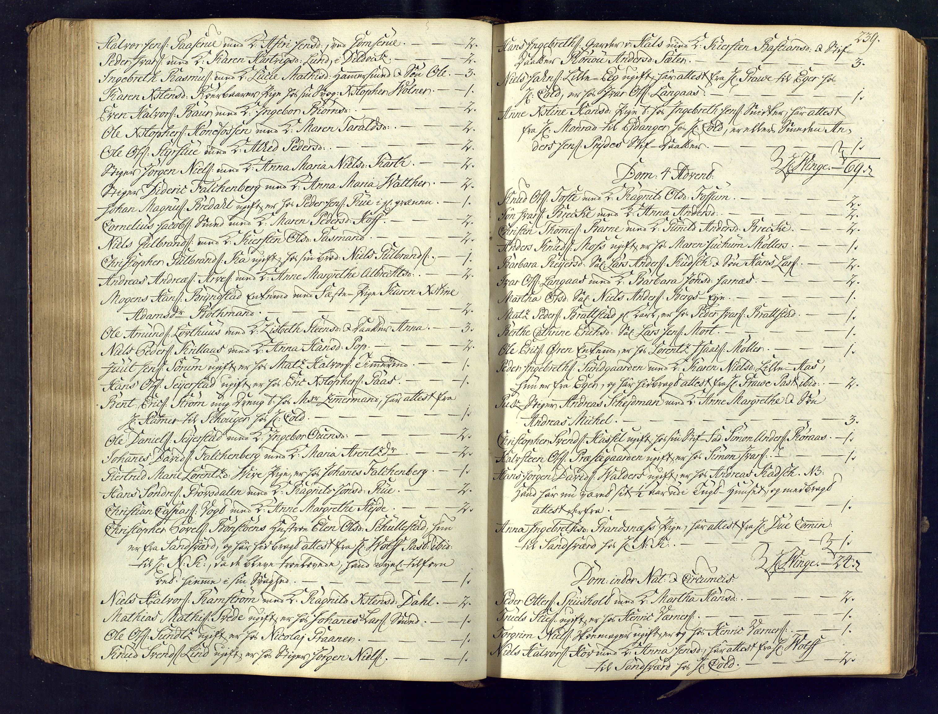 Kongsberg kirkebøker, SAKO/A-22/M/Ma/L0005: Communicants register no. 5, 1755-1761, p. 239