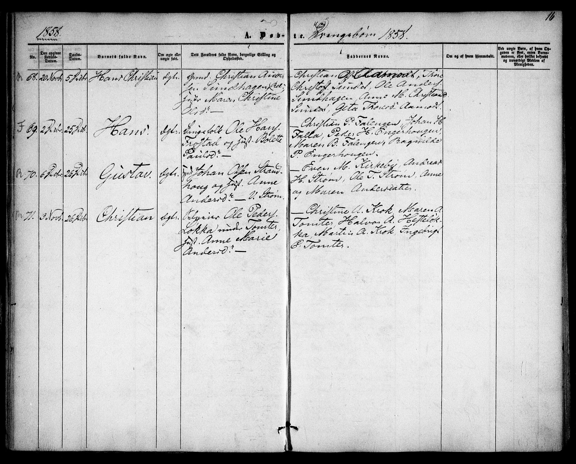 Fet prestekontor Kirkebøker, AV/SAO-A-10370a/F/Fa/L0011: Parish register (official) no. I 11, 1857-1866, p. 16