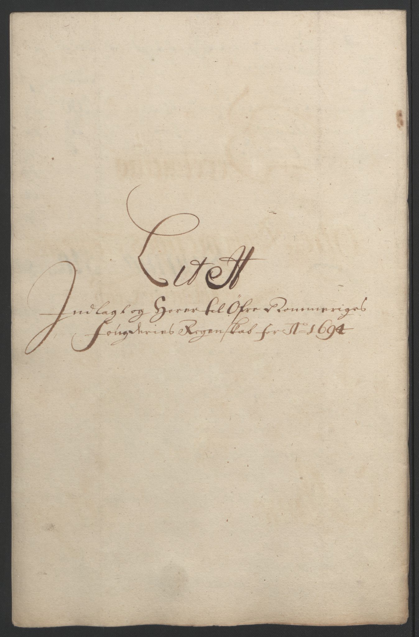 Rentekammeret inntil 1814, Reviderte regnskaper, Fogderegnskap, RA/EA-4092/R12/L0706: Fogderegnskap Øvre Romerike, 1694, p. 240