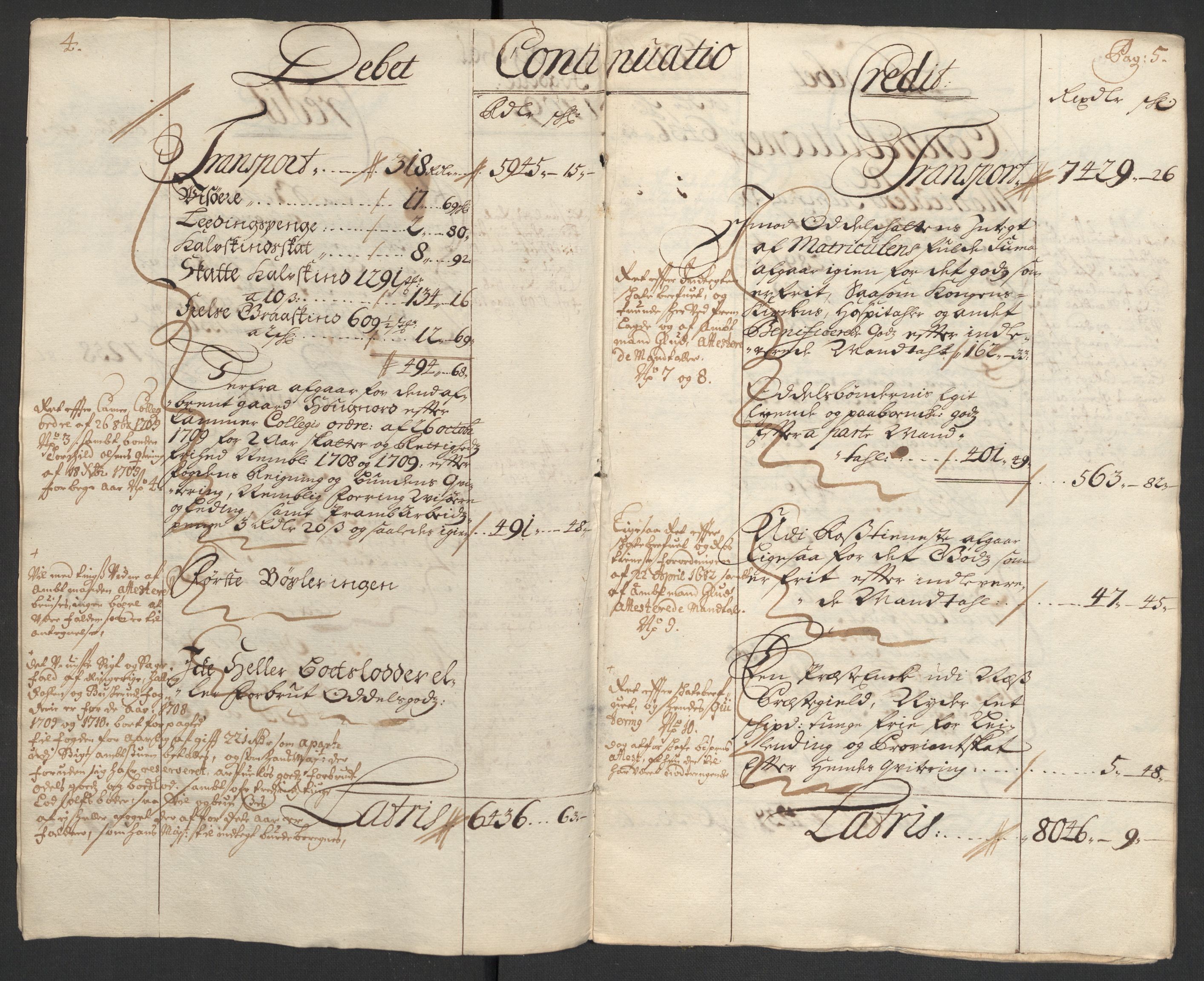 Rentekammeret inntil 1814, Reviderte regnskaper, Fogderegnskap, AV/RA-EA-4092/R23/L1468: Fogderegnskap Ringerike og Hallingdal, 1709-1710, p. 5