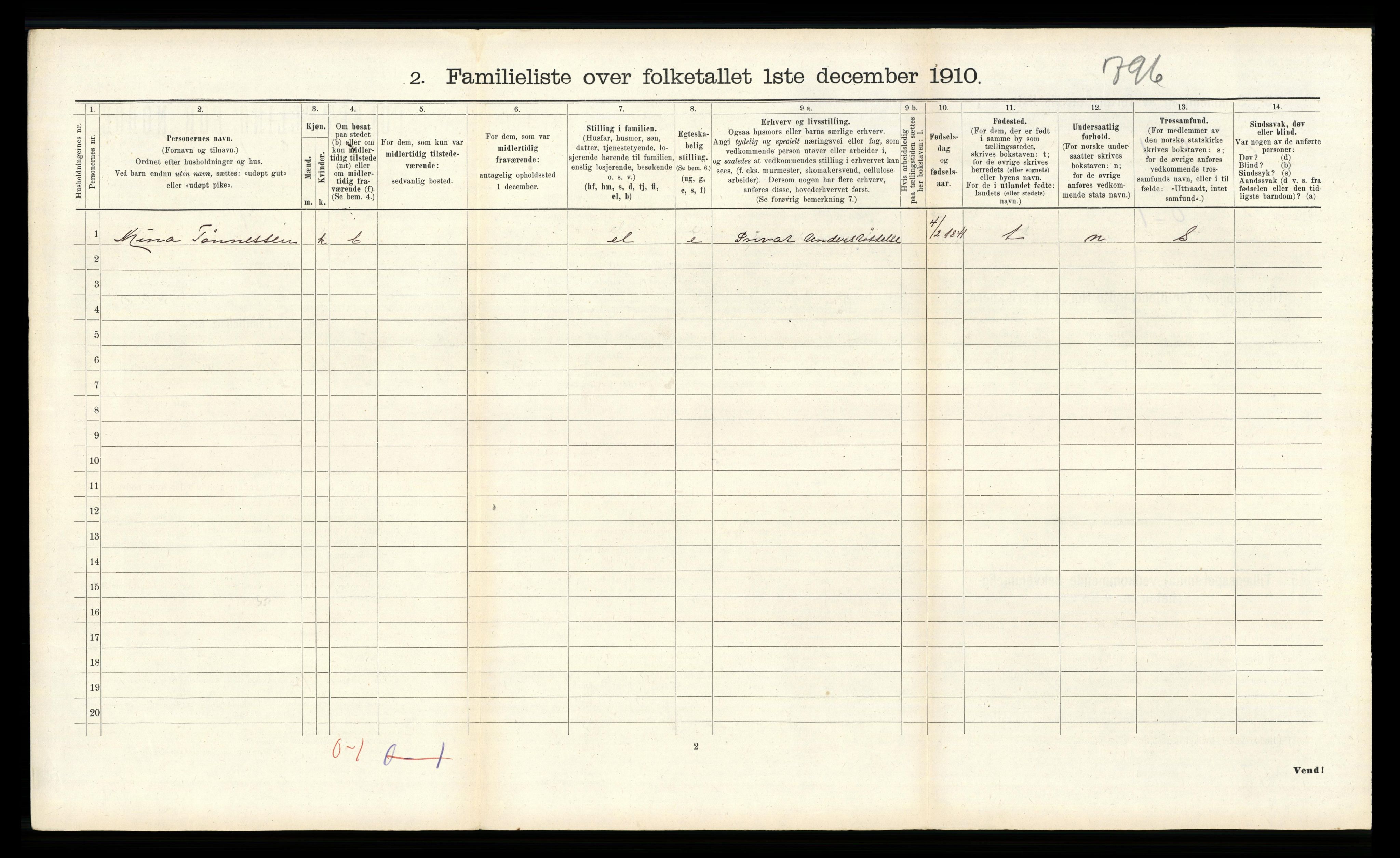 RA, 1910 census for Flekkefjord, 1910, p. 529