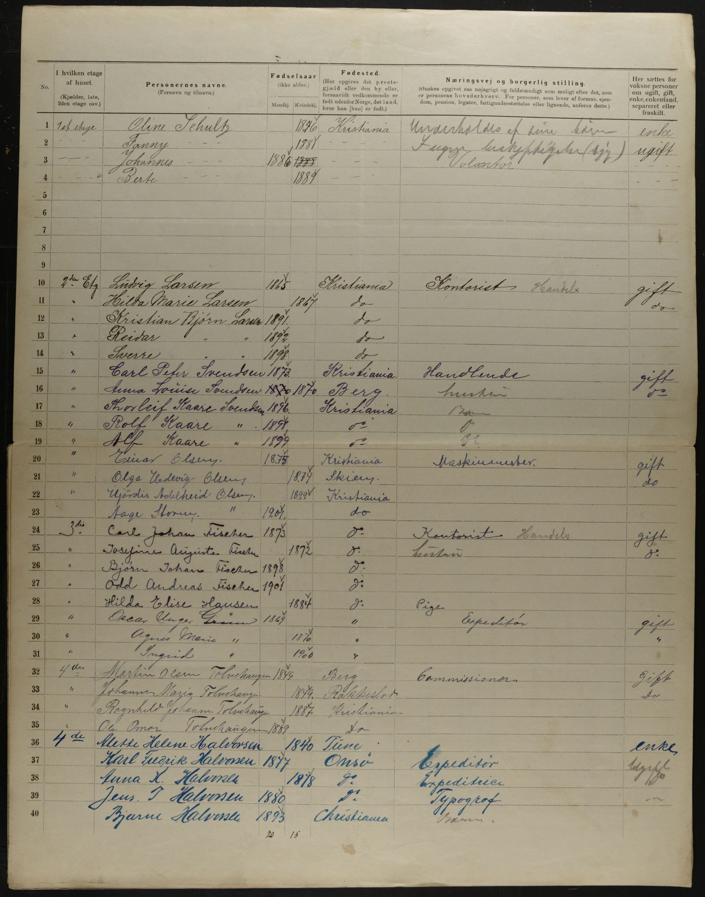 OBA, Municipal Census 1901 for Kristiania, 1901, p. 14771