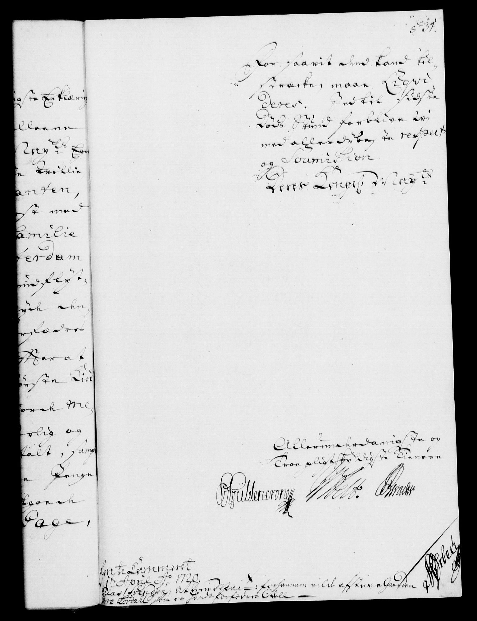 Rentekammeret, Kammerkanselliet, RA/EA-3111/G/Gf/Gfa/L0002: Norsk relasjons- og resolusjonsprotokoll (merket RK 52.2), 1720, p. 514