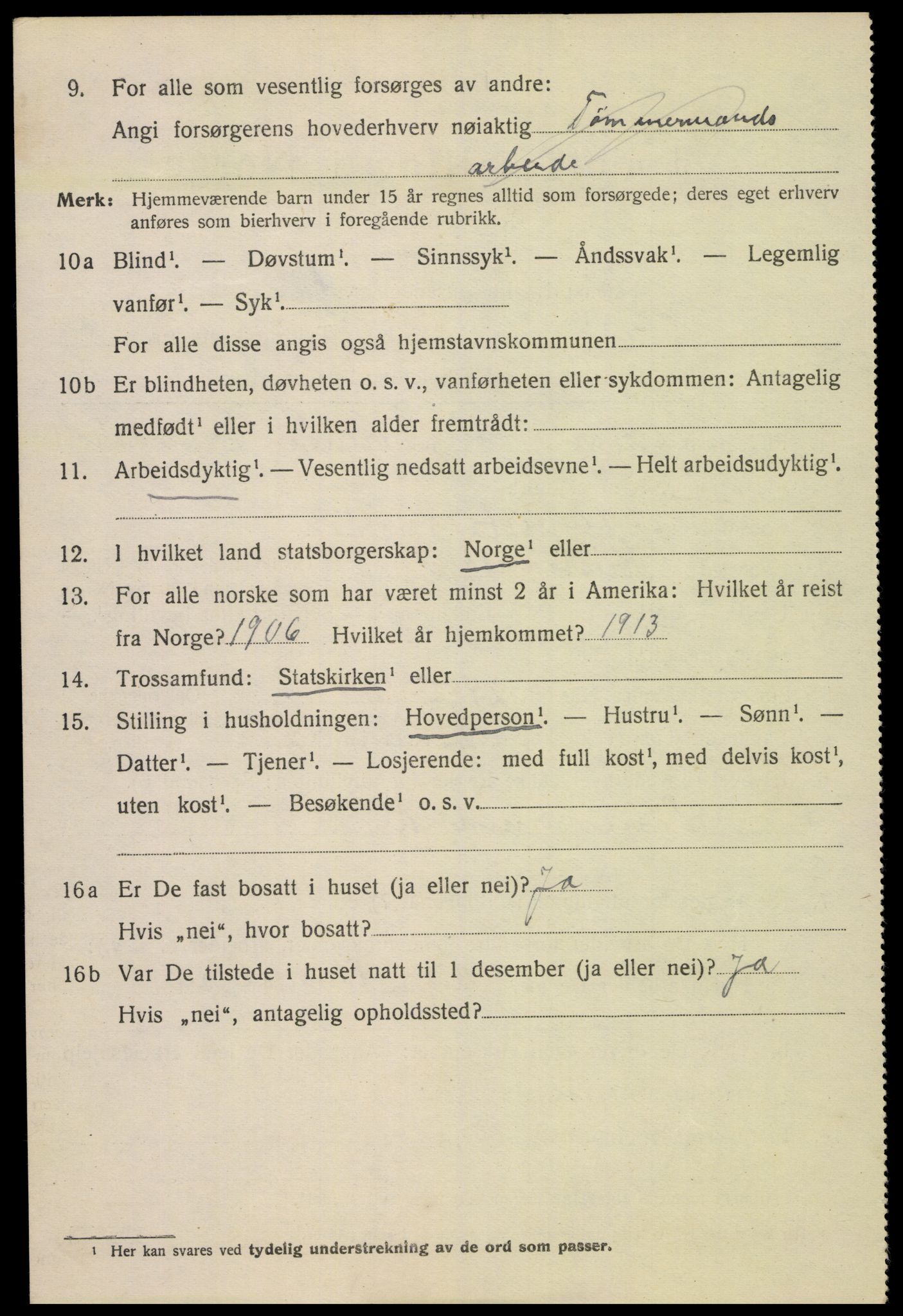 SAK, 1920 census for Kristiansand, 1920, p. 32864