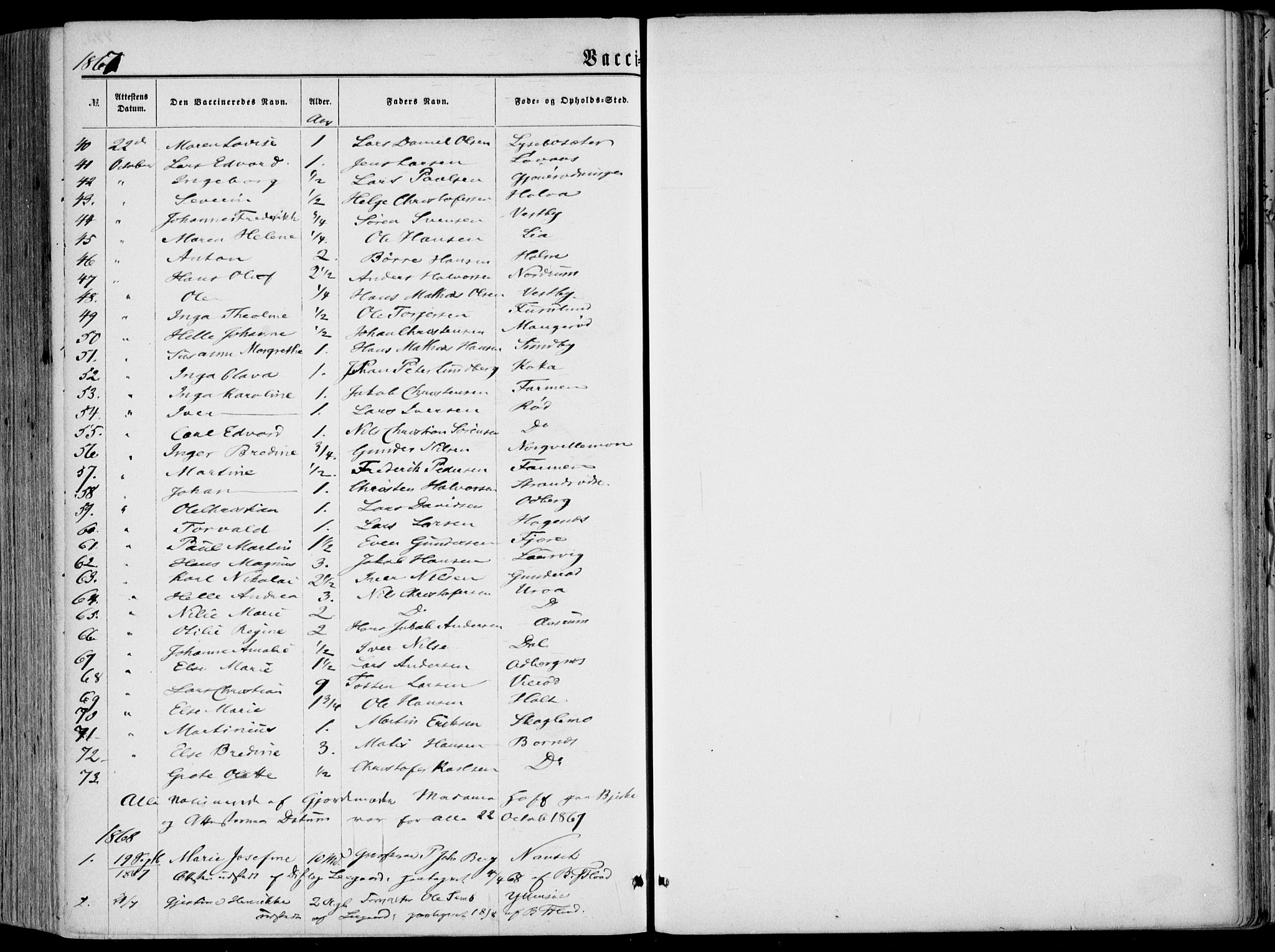 Hedrum kirkebøker, AV/SAKO-A-344/F/Fa/L0007: Parish register (official) no. I 7, 1857-1868, p. 446