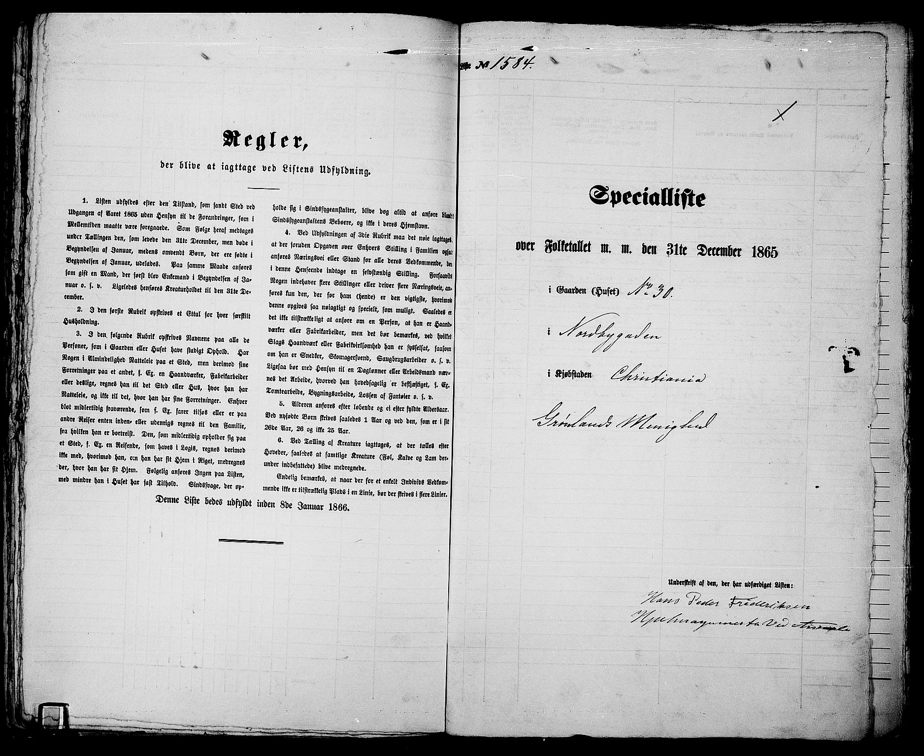 RA, 1865 census for Kristiania, 1865, p. 3596