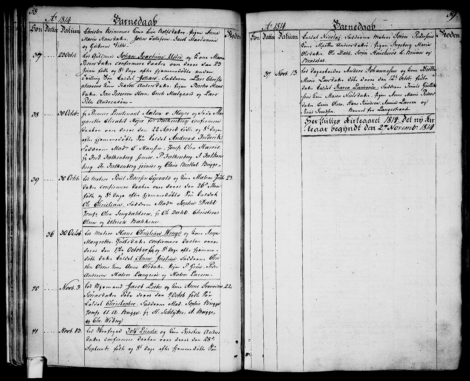 Larvik kirkebøker, SAKO/A-352/G/Ga/L0002: Parish register (copy) no. I 2, 1807-1830, p. 58-59
