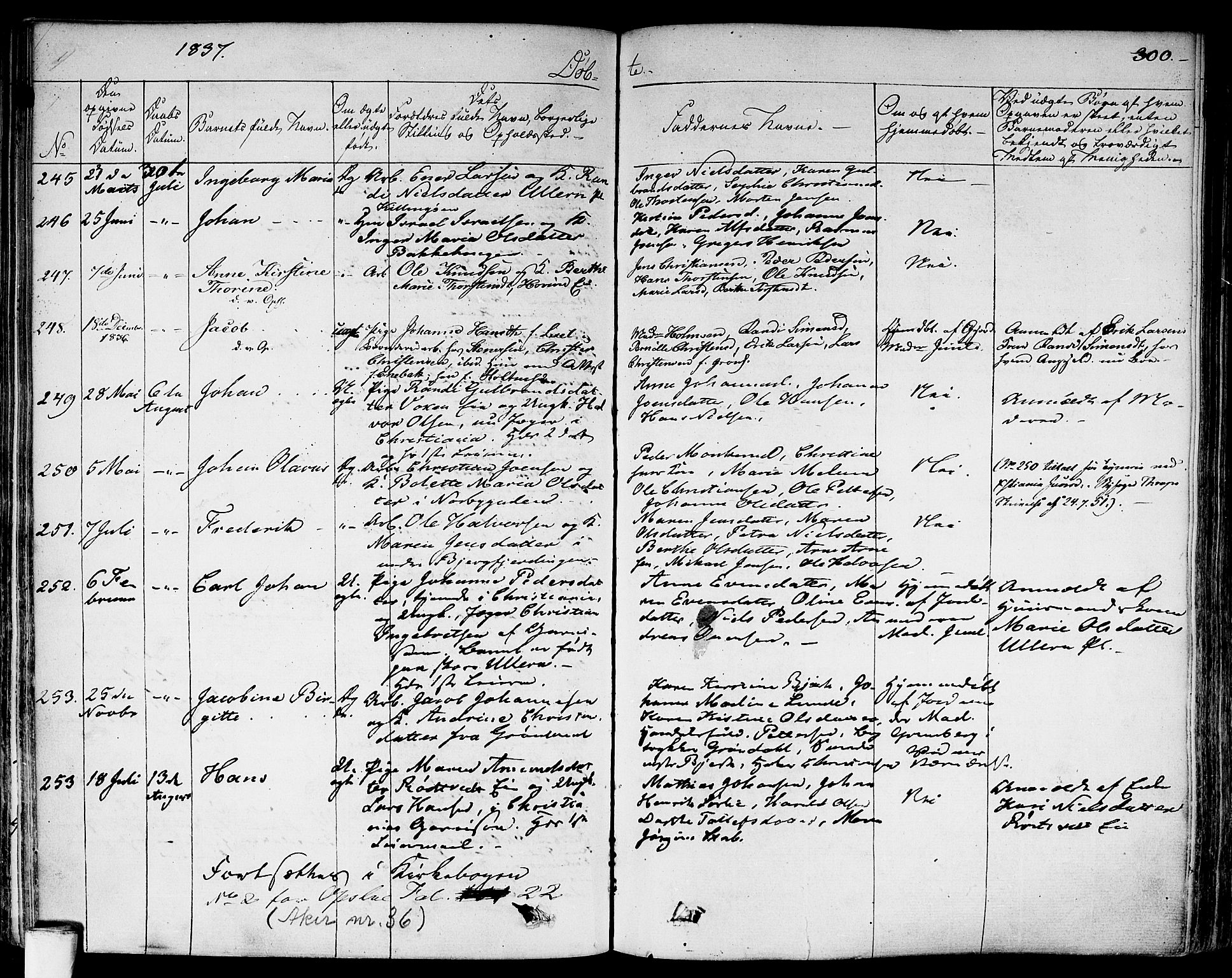 Aker prestekontor kirkebøker, AV/SAO-A-10861/F/L0013: Parish register (official) no. 13, 1828-1837, p. 300