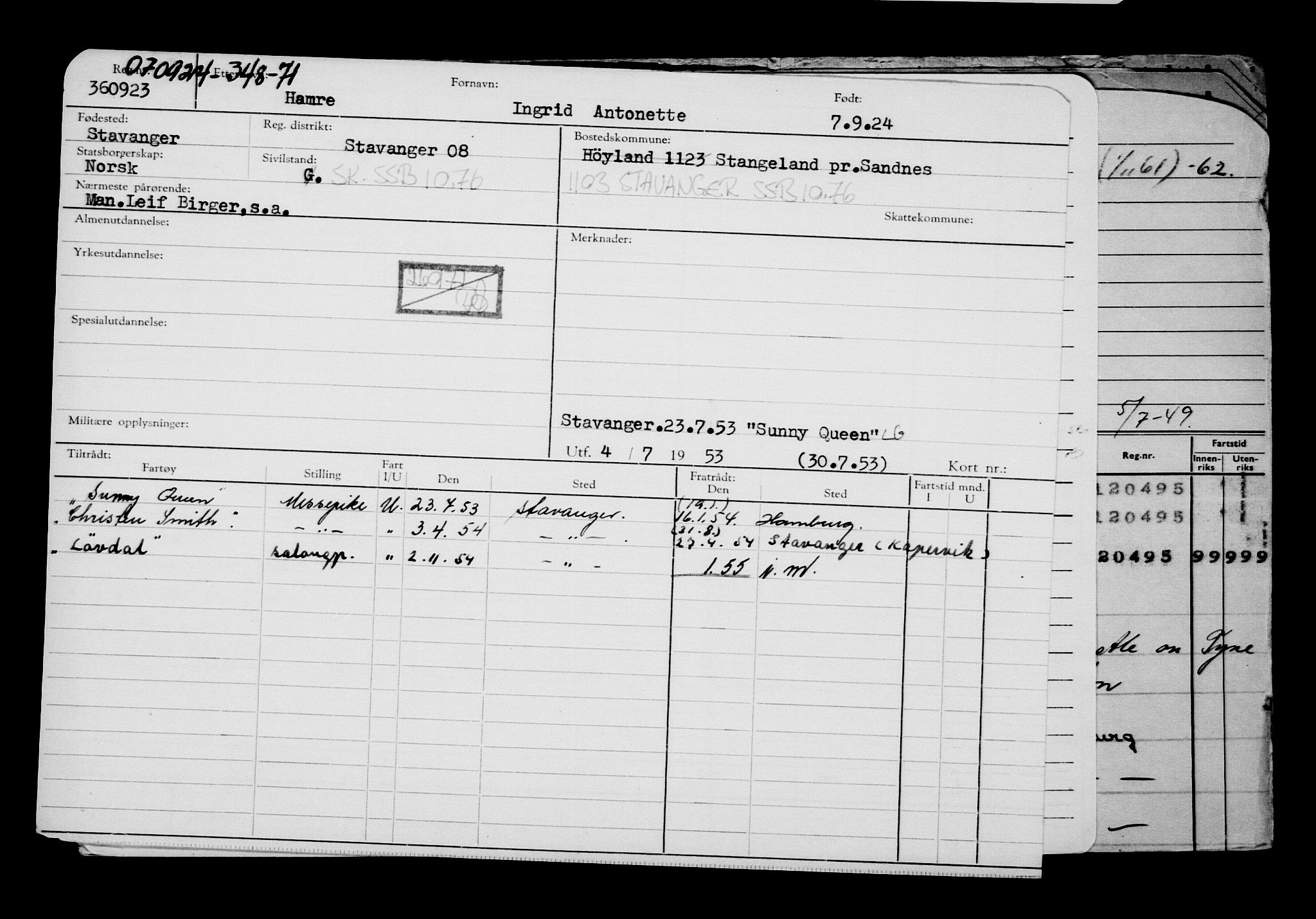 Direktoratet for sjømenn, AV/RA-S-3545/G/Gb/L0235: Hovedkort, 1924, p. 629