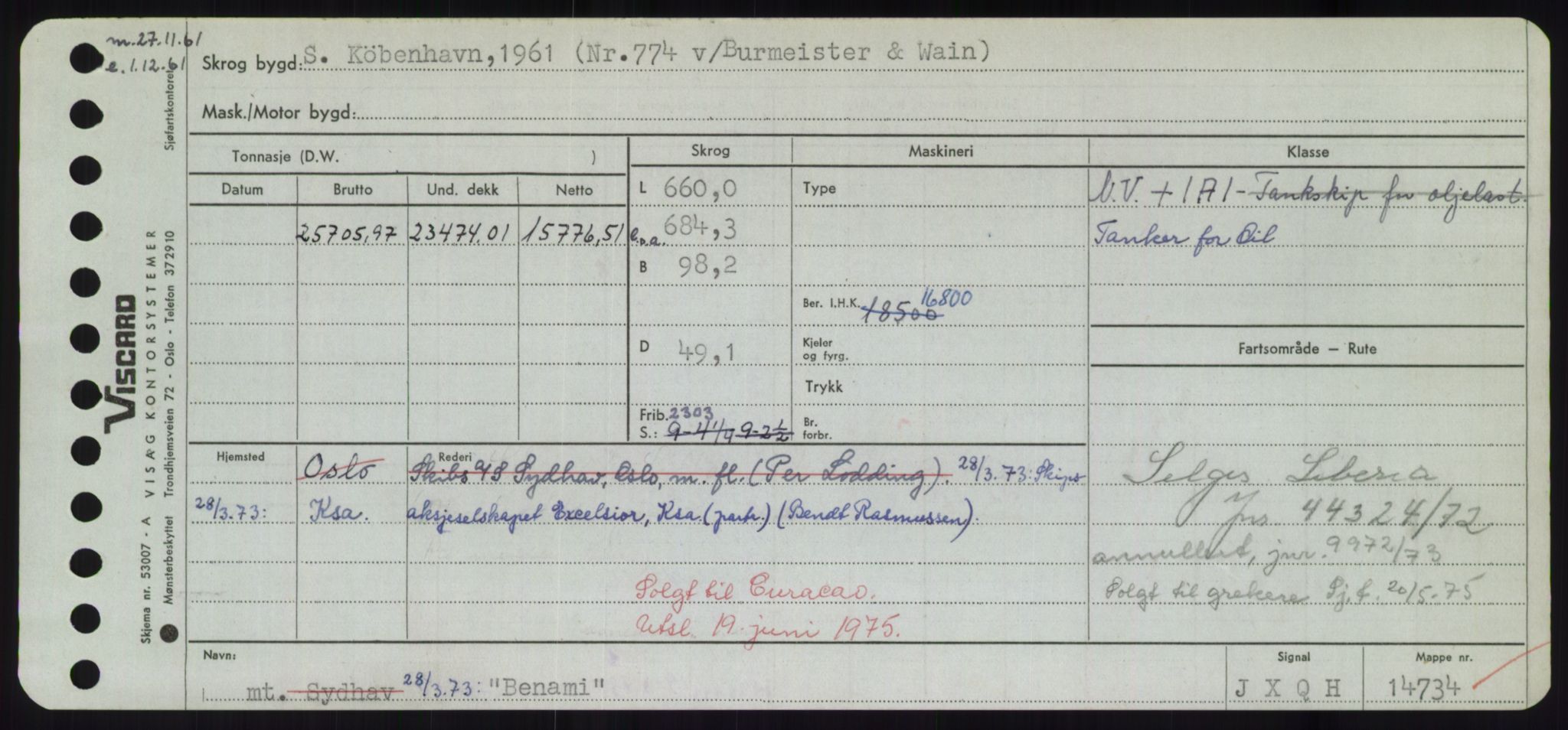 Sjøfartsdirektoratet med forløpere, Skipsmålingen, RA/S-1627/H/Hd/L0003: Fartøy, B-Bev, p. 591