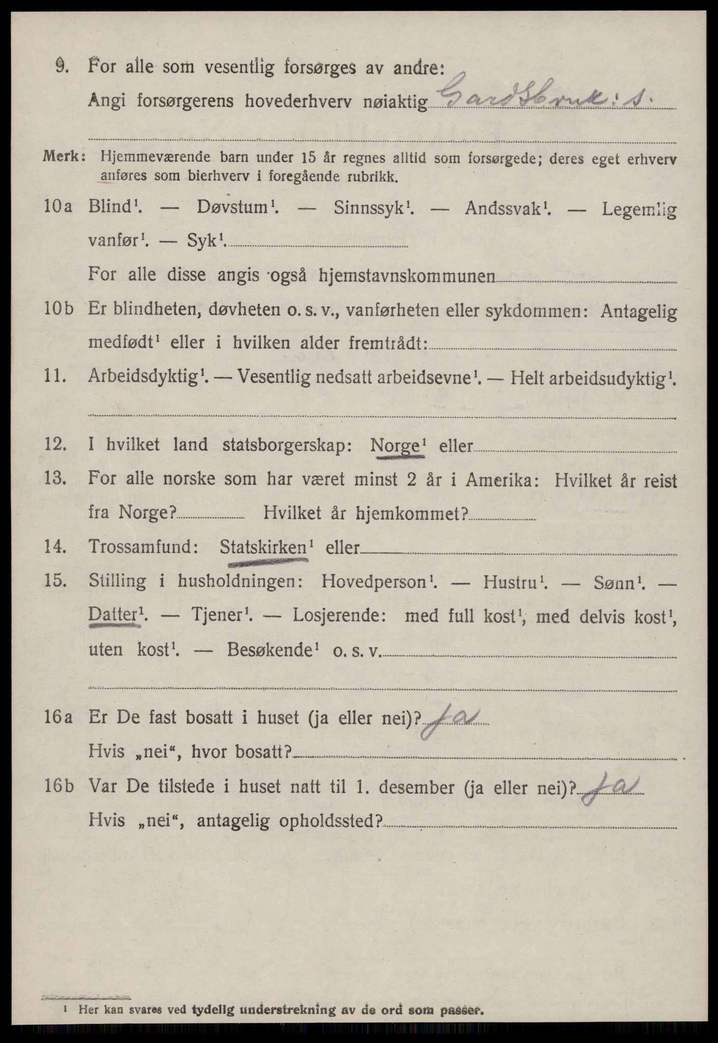 SAT, 1920 census for Hen, 1920, p. 2331