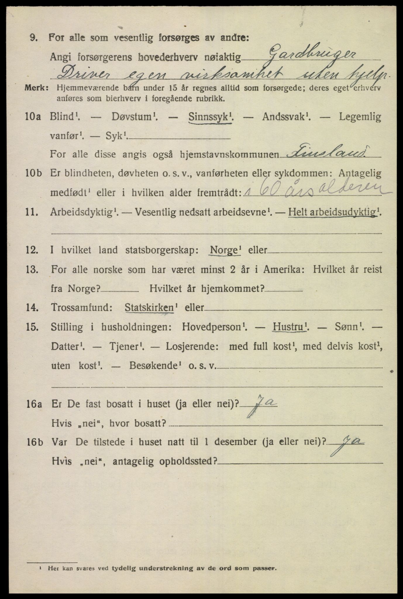 SAK, 1920 census for Finsland, 1920, p. 1983