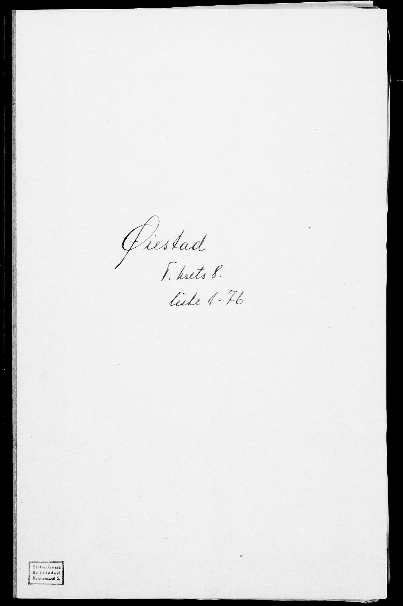 SAK, 1875 census for 0920P Øyestad, 1875, p. 1114