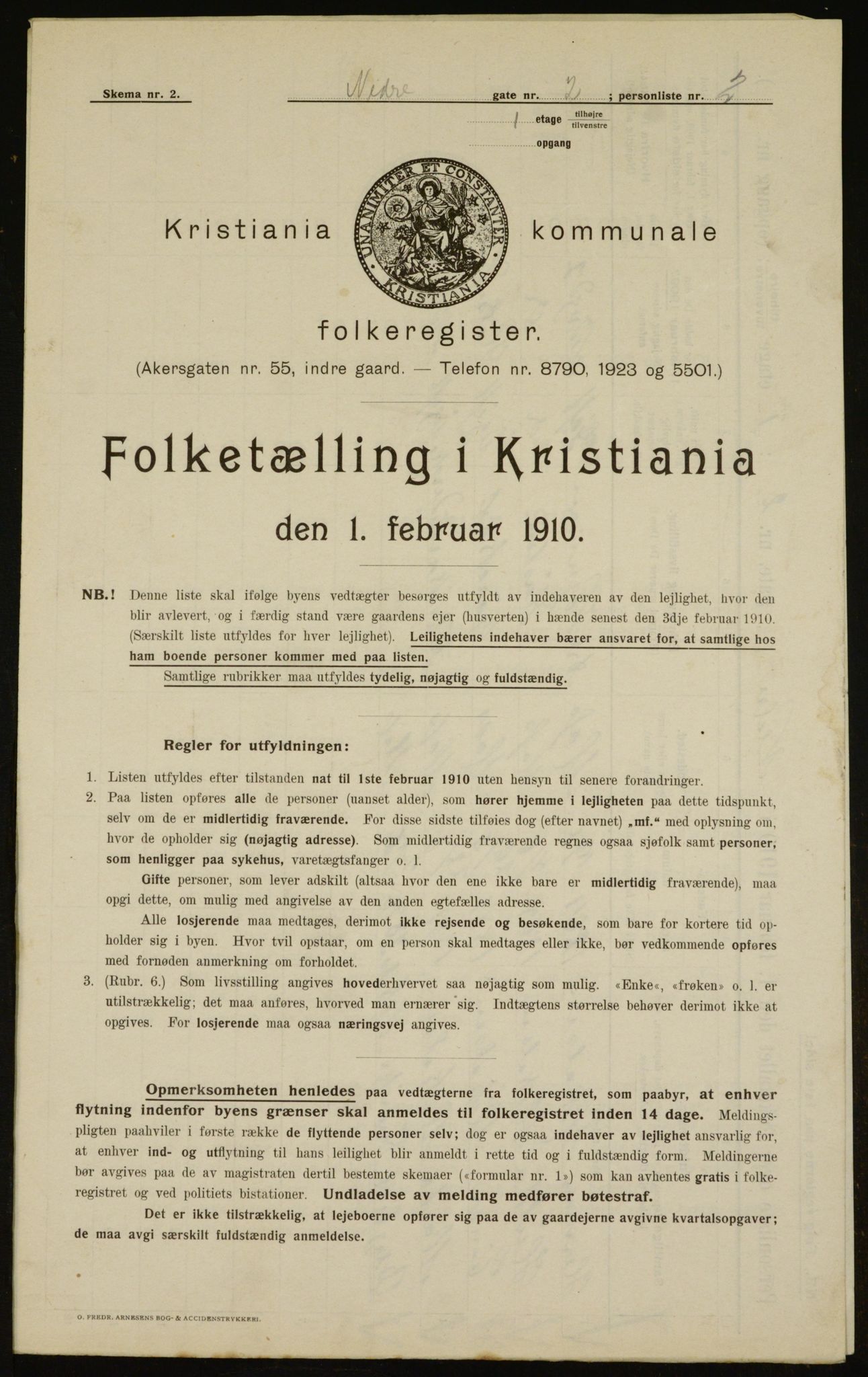 OBA, Municipal Census 1910 for Kristiania, 1910, p. 66831