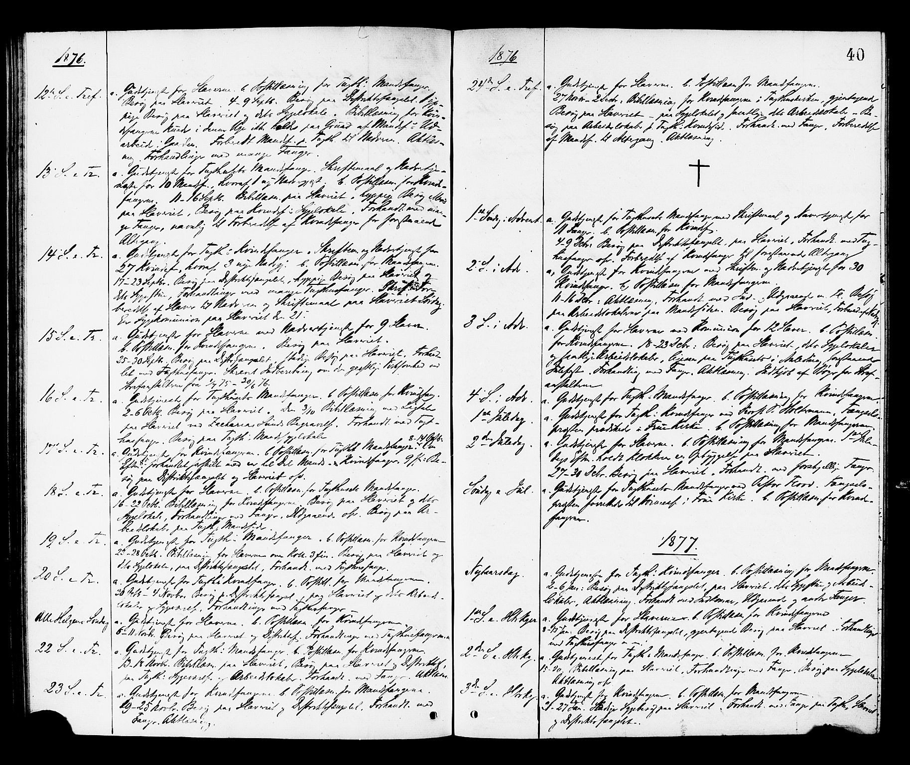 Ministerialprotokoller, klokkerbøker og fødselsregistre - Sør-Trøndelag, SAT/A-1456/624/L0482: Parish register (official) no. 624A03, 1870-1918, p. 40