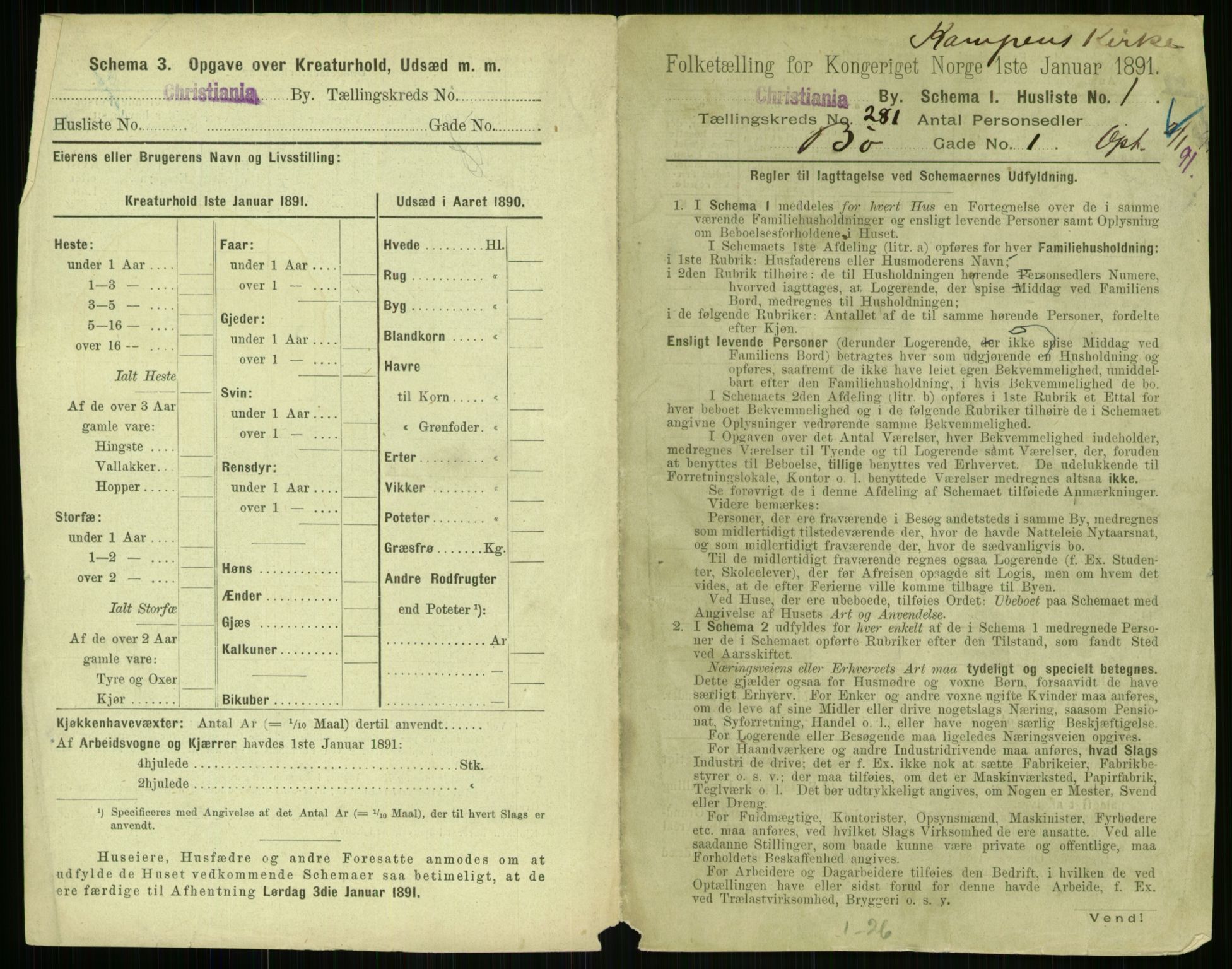 RA, 1891 census for 0301 Kristiania, 1891, p. 170837