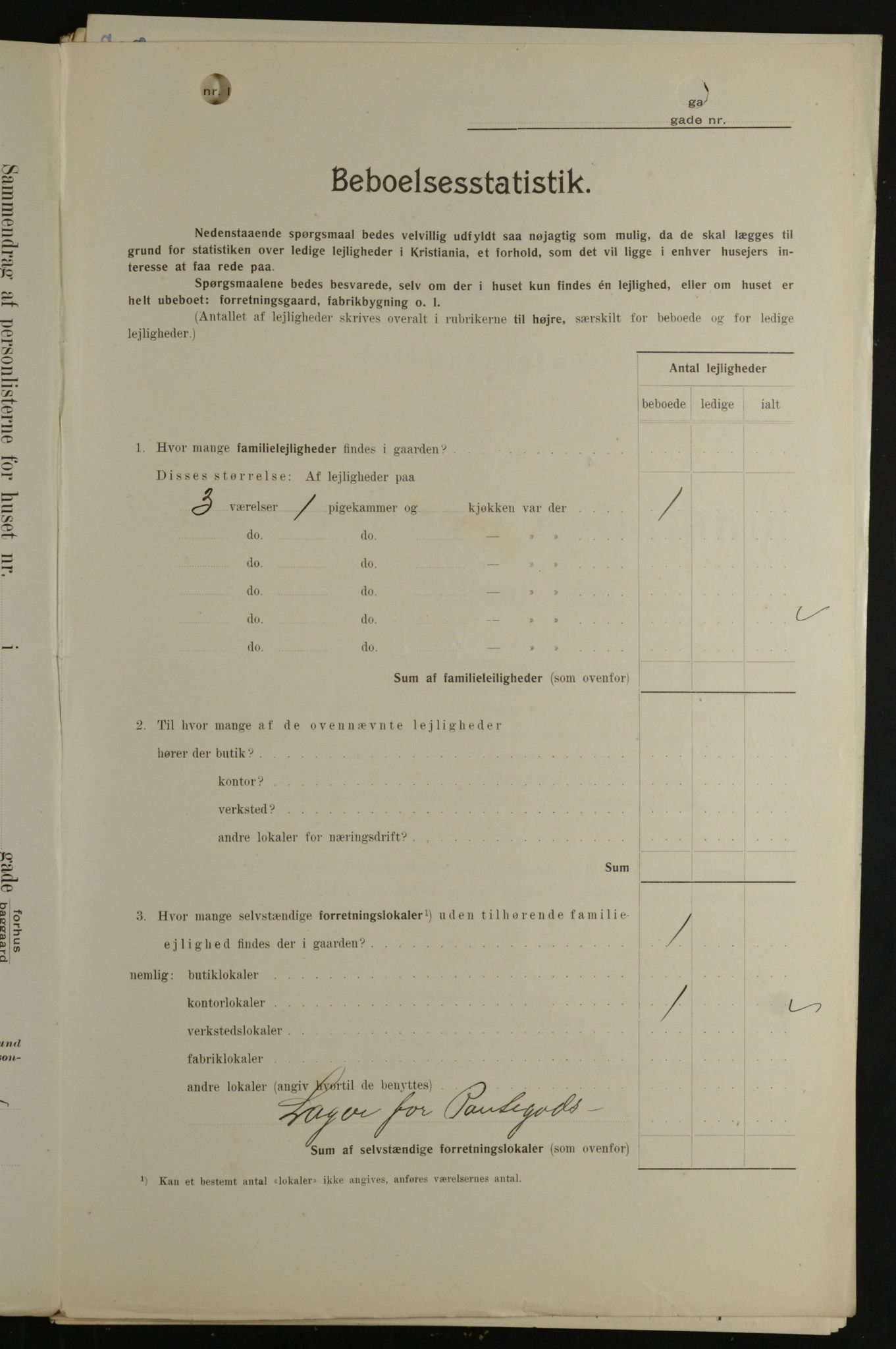 OBA, Municipal Census 1908 for Kristiania, 1908, p. 36879