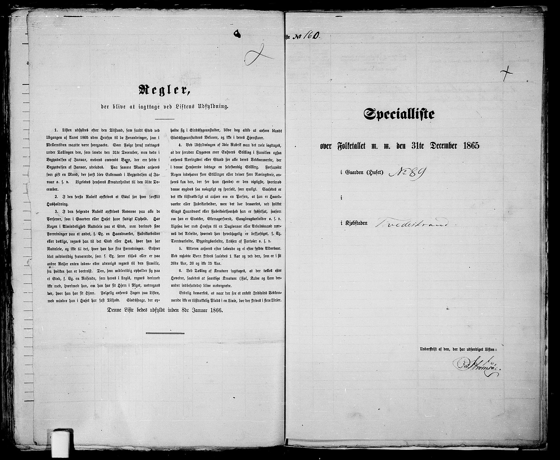 RA, 1865 census for Holt/Tvedestrand, 1865, p. 326