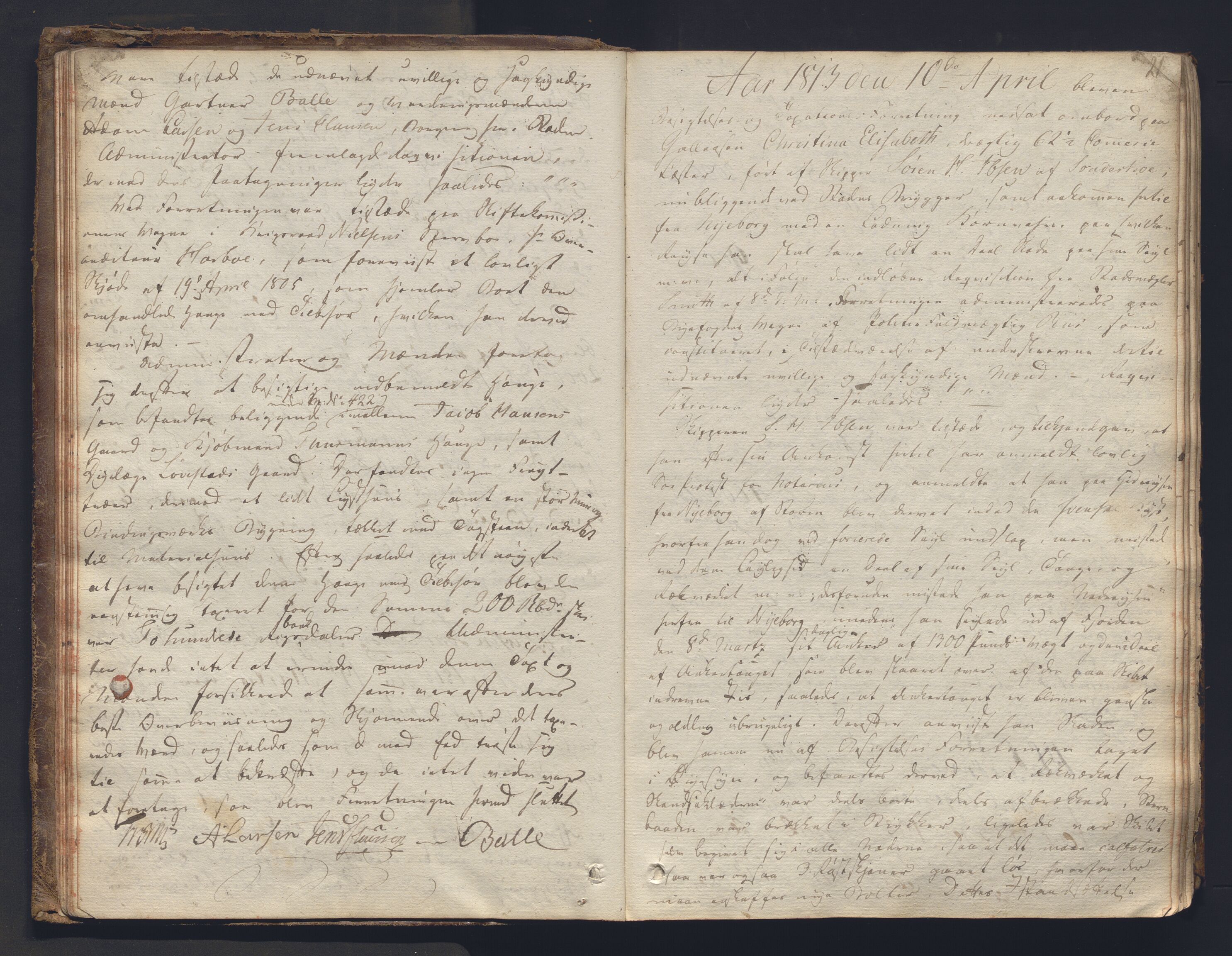 Christiania byfogd, AV/SAO-A-11543/F/Fc/L0024: Ekstrarettsprotokoll, 1812-1845, p. 20b-21a