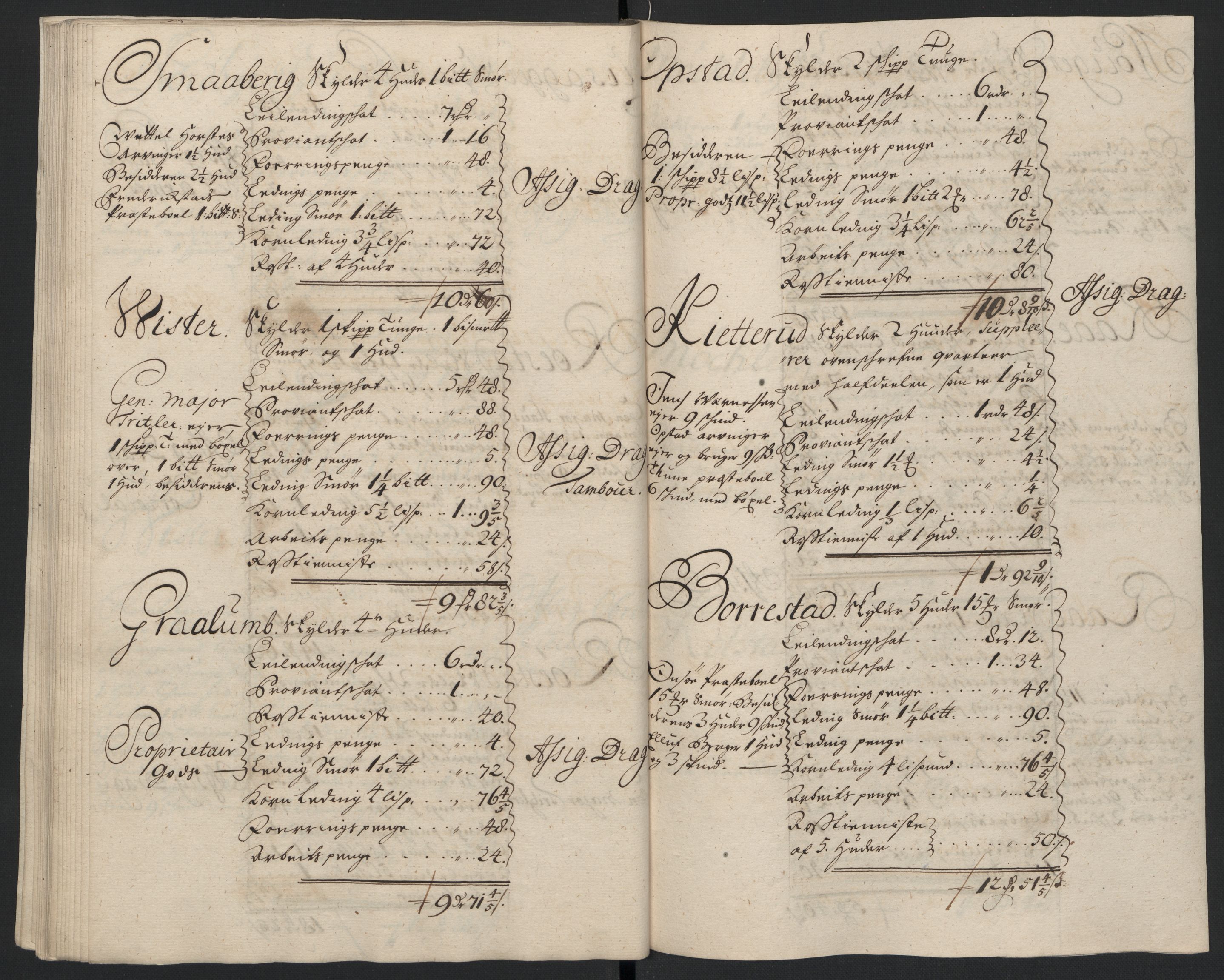 Rentekammeret inntil 1814, Reviderte regnskaper, Fogderegnskap, AV/RA-EA-4092/R04/L0134: Fogderegnskap Moss, Onsøy, Tune, Veme og Åbygge, 1707-1708, p. 101