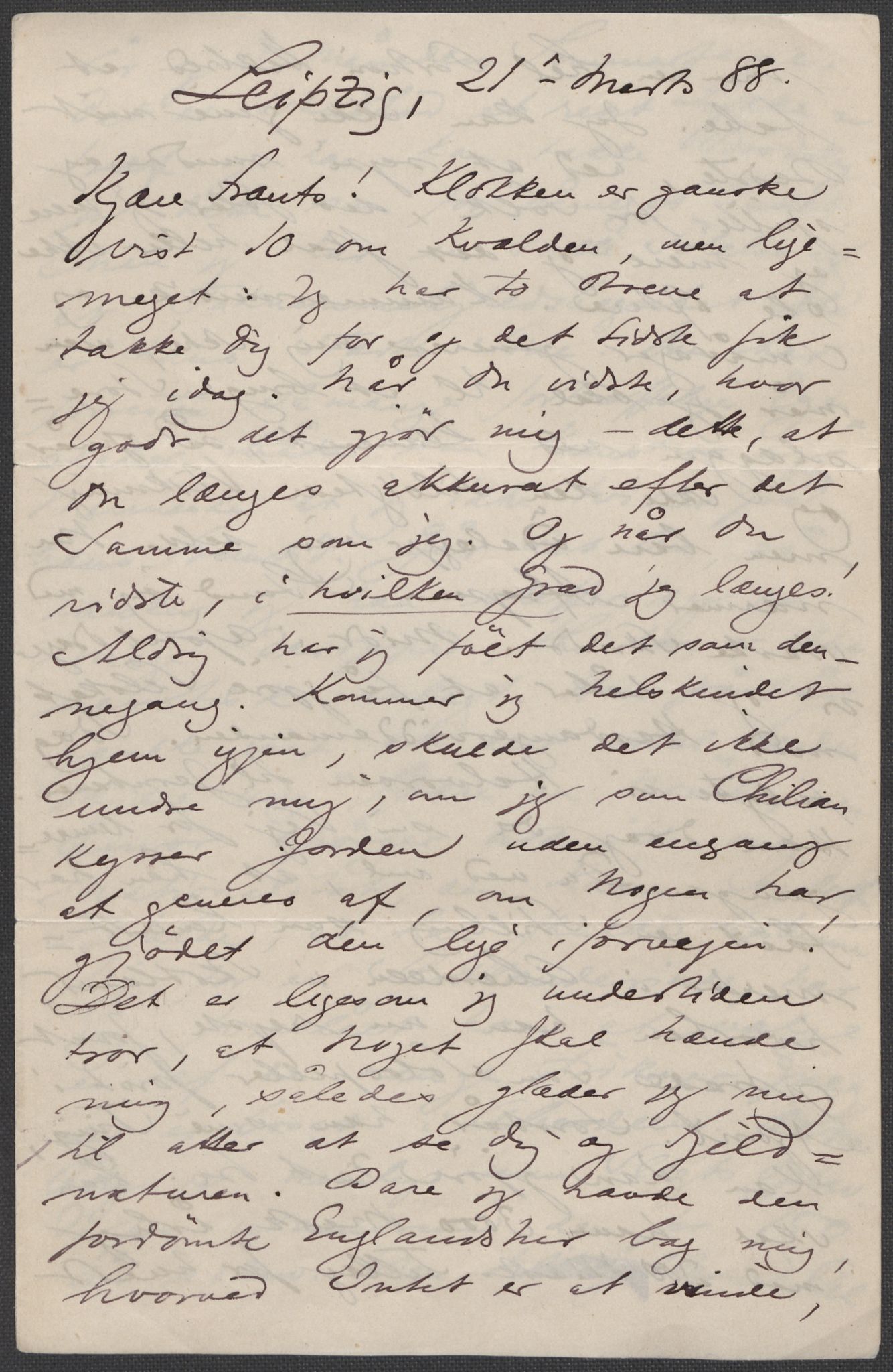 Beyer, Frants, AV/RA-PA-0132/F/L0001: Brev fra Edvard Grieg til Frantz Beyer og "En del optegnelser som kan tjene til kommentar til brevene" av Marie Beyer, 1872-1907, p. 268