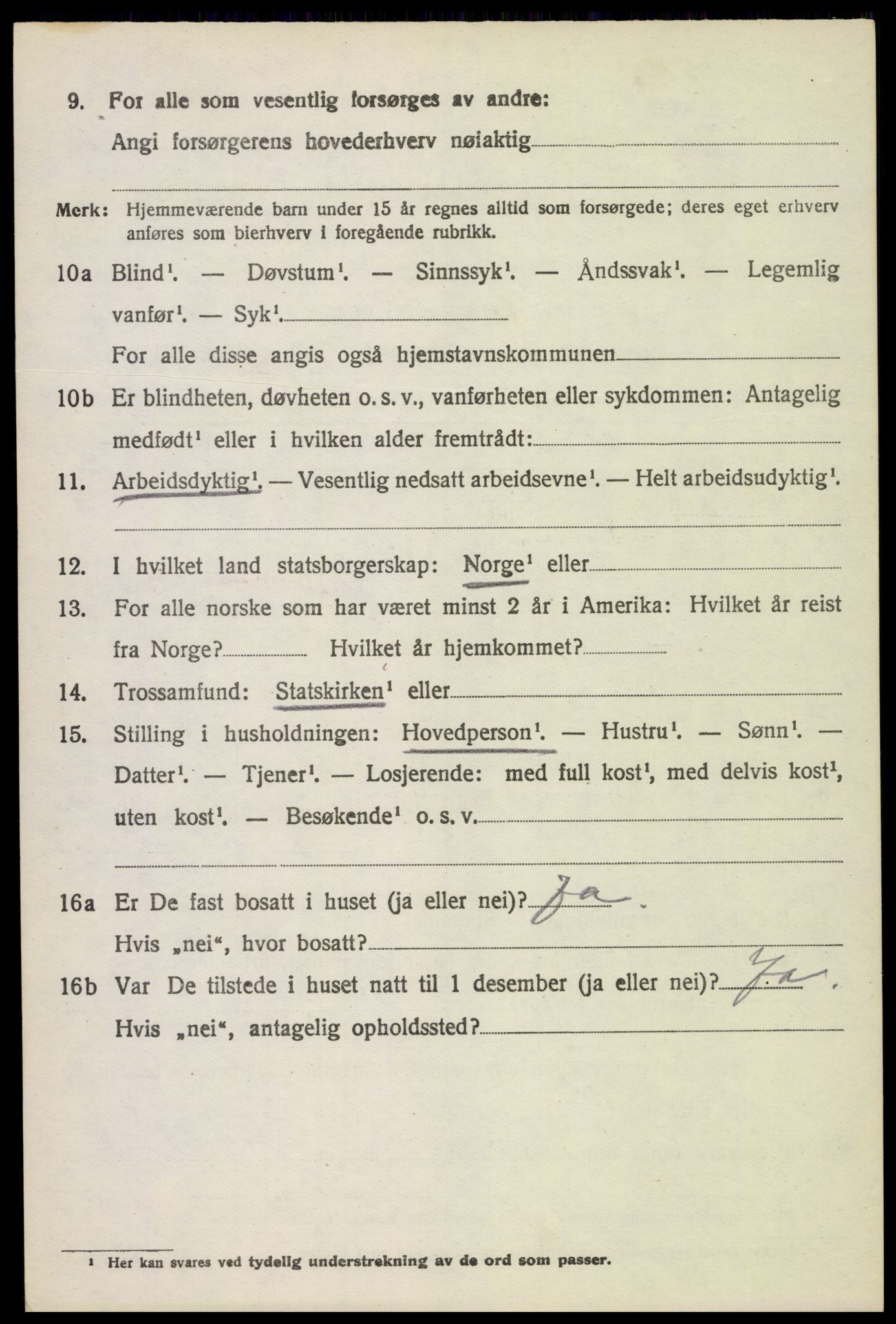 SAH, 1920 census for Stange, 1920, p. 11740