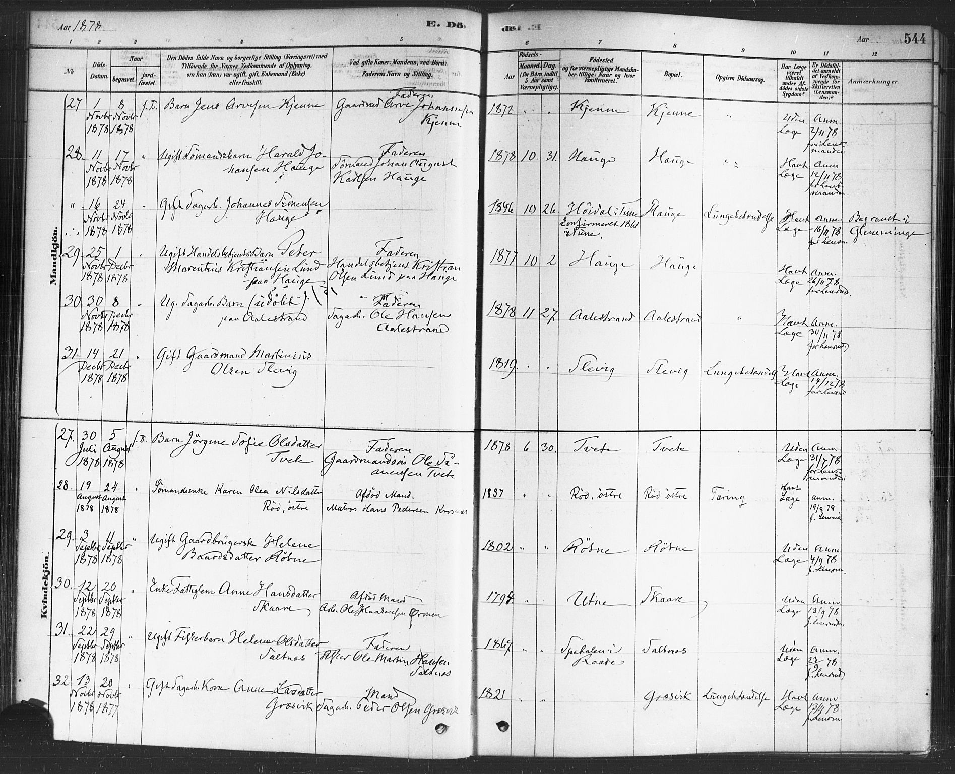 Onsøy prestekontor Kirkebøker, AV/SAO-A-10914/F/Fa/L0006: Parish register (official) no. I 6, 1878-1898, p. 544