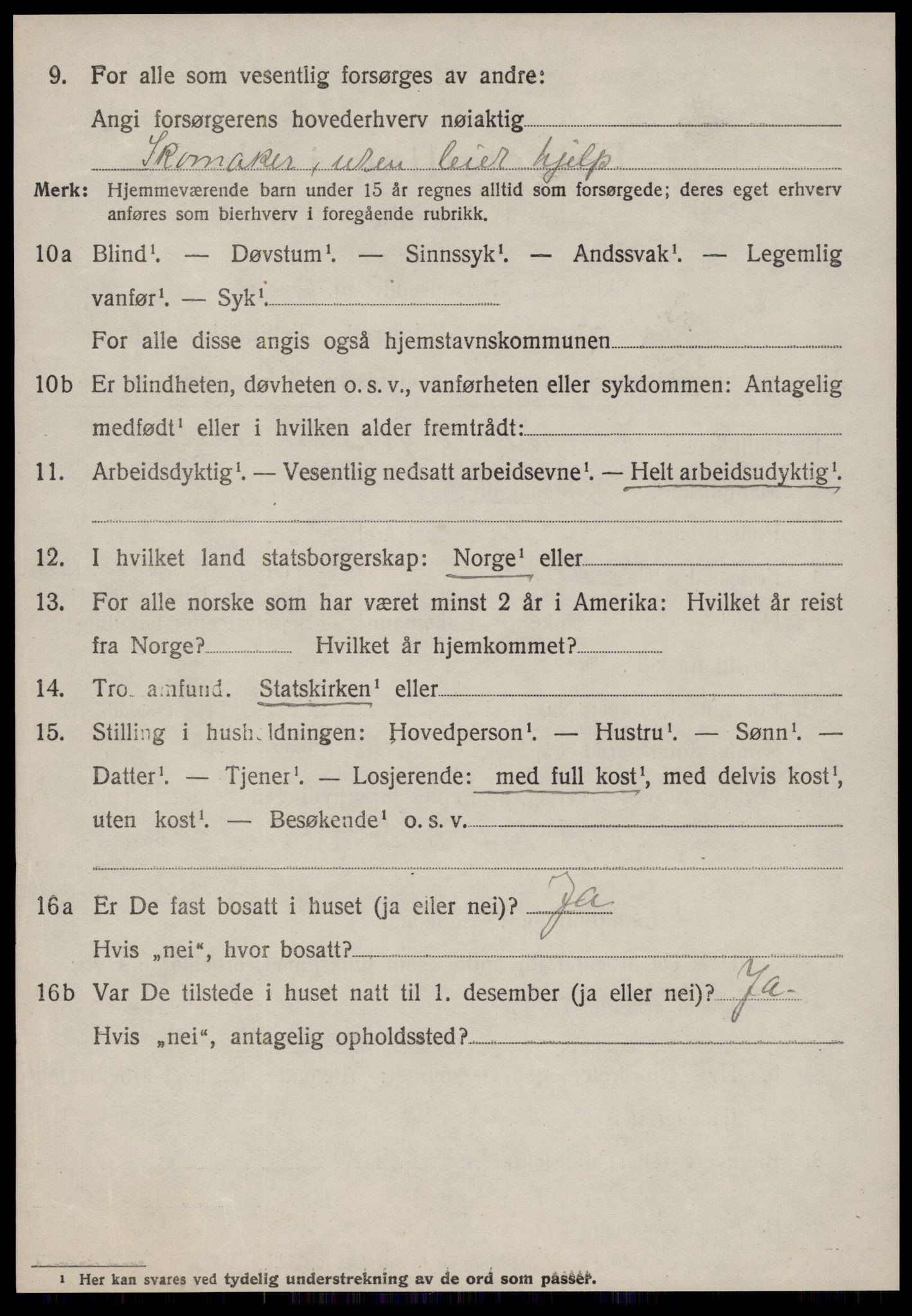 SAT, 1920 census for Sykkylven, 1920, p. 3032