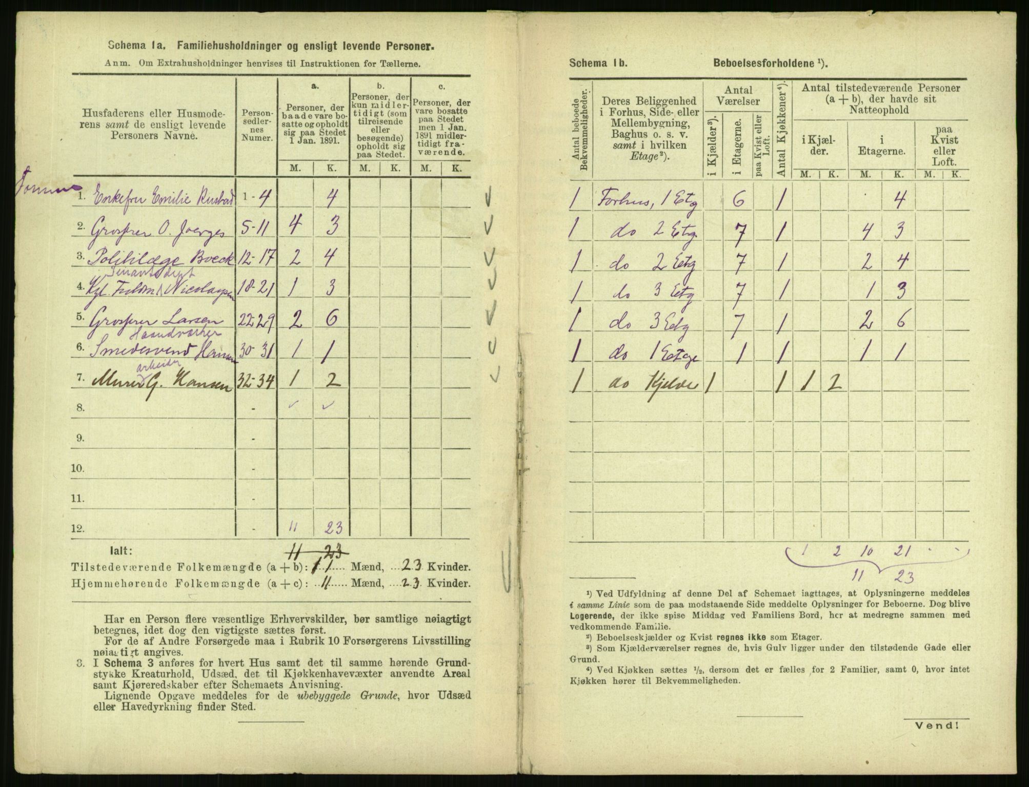 RA, 1891 census for 0301 Kristiania, 1891, p. 48520