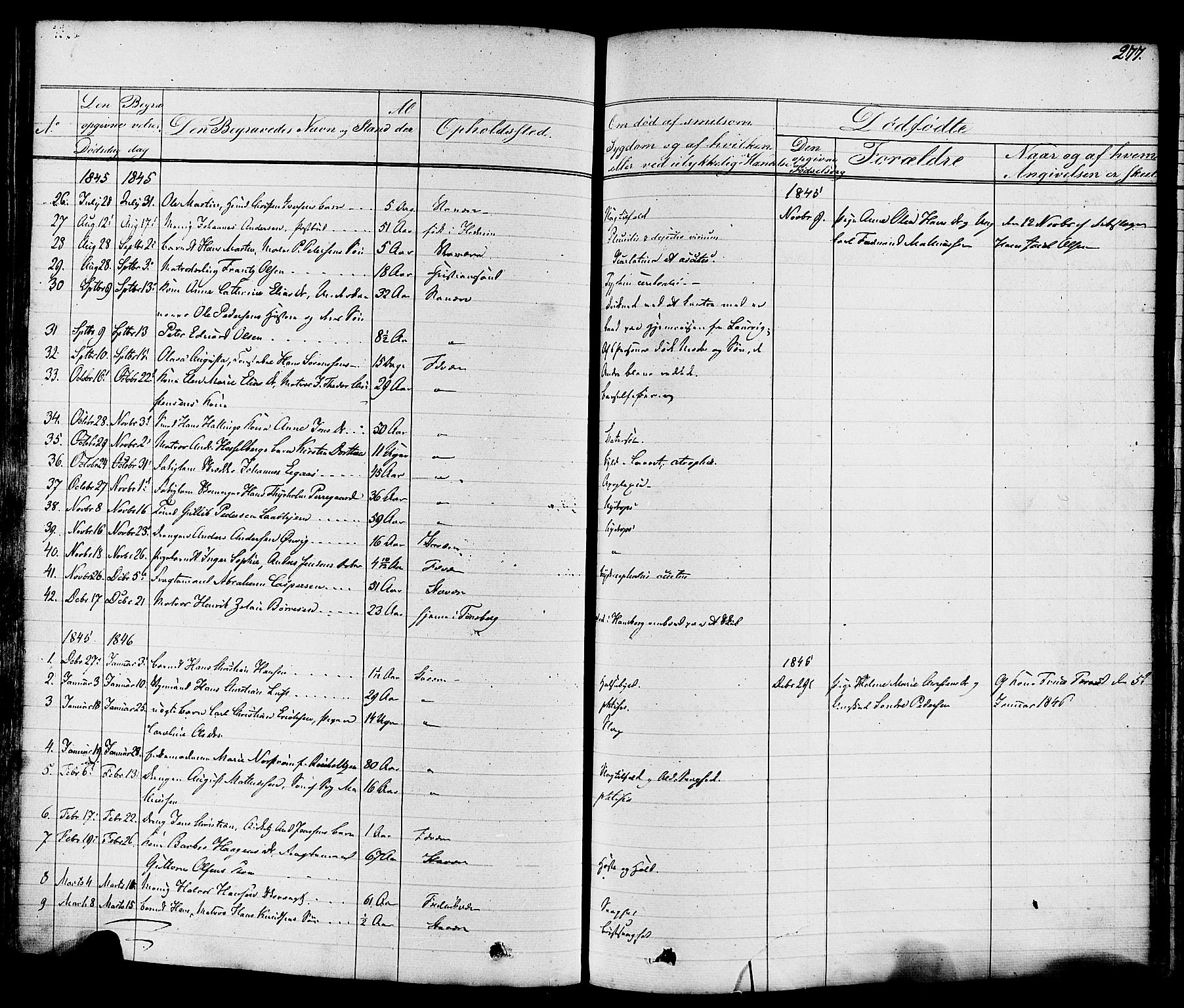 Stavern kirkebøker, AV/SAKO-A-318/F/Fa/L0007: Parish register (official) no. 7, 1840-1877, p. 277