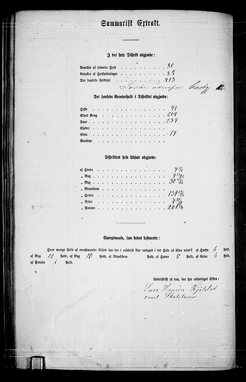 RA, 1865 census for Modum, 1865, p. 293