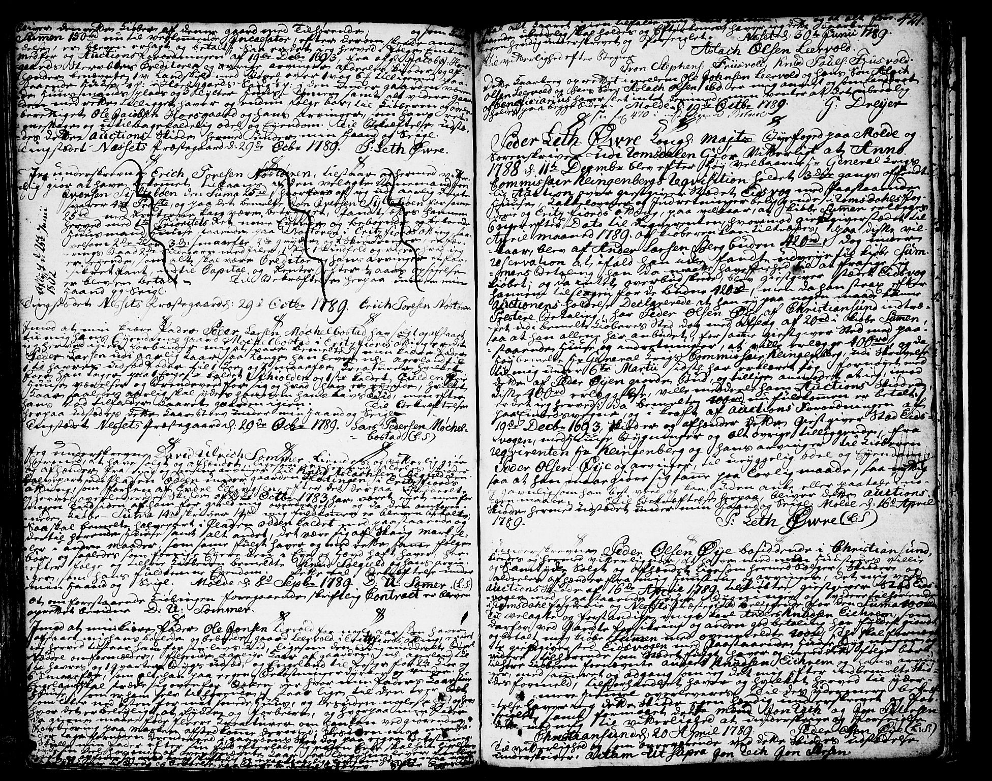 Romsdal sorenskriveri, SAT/A-4149/1/2/2C/L0004: Mortgage book no. 4, 1769-1790, p. 421