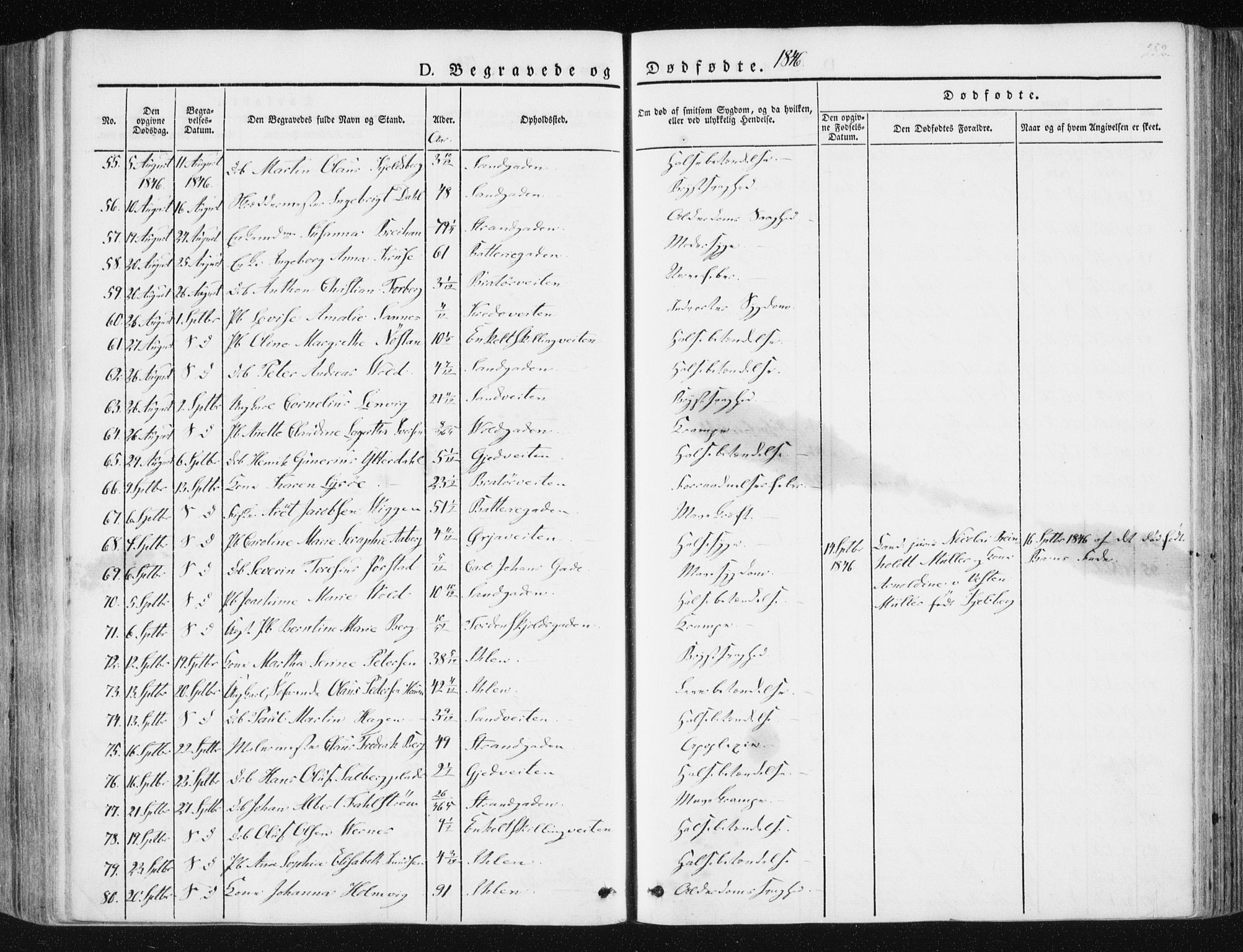 Ministerialprotokoller, klokkerbøker og fødselsregistre - Sør-Trøndelag, AV/SAT-A-1456/602/L0110: Parish register (official) no. 602A08, 1840-1854, p. 252