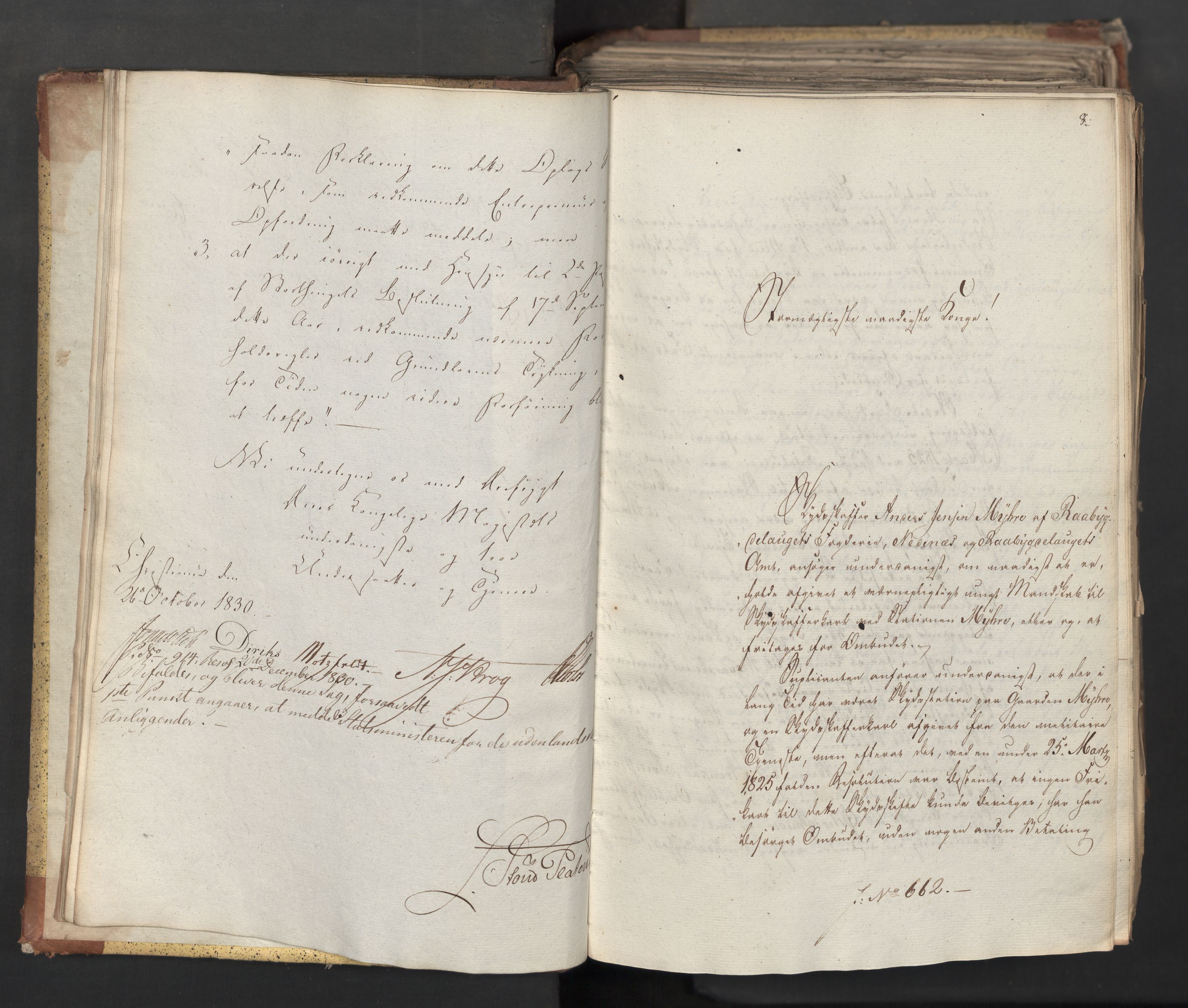 Statsrådsavdelingen i Stockholm, AV/RA-S-1003/D/Da/L0068: Regjeringsinnstillinger nr. 660-876, 1830, p. 16