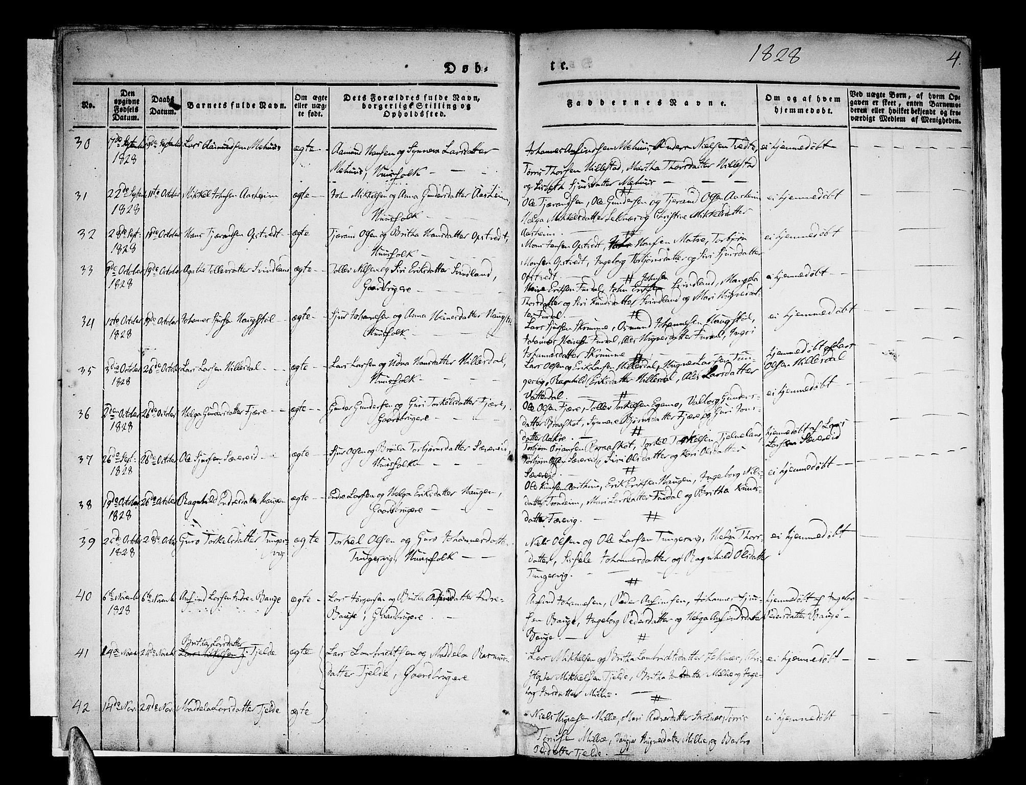 Skånevik sokneprestembete, AV/SAB-A-77801/H/Haa: Parish register (official) no. A 4, 1828-1848, p. 3