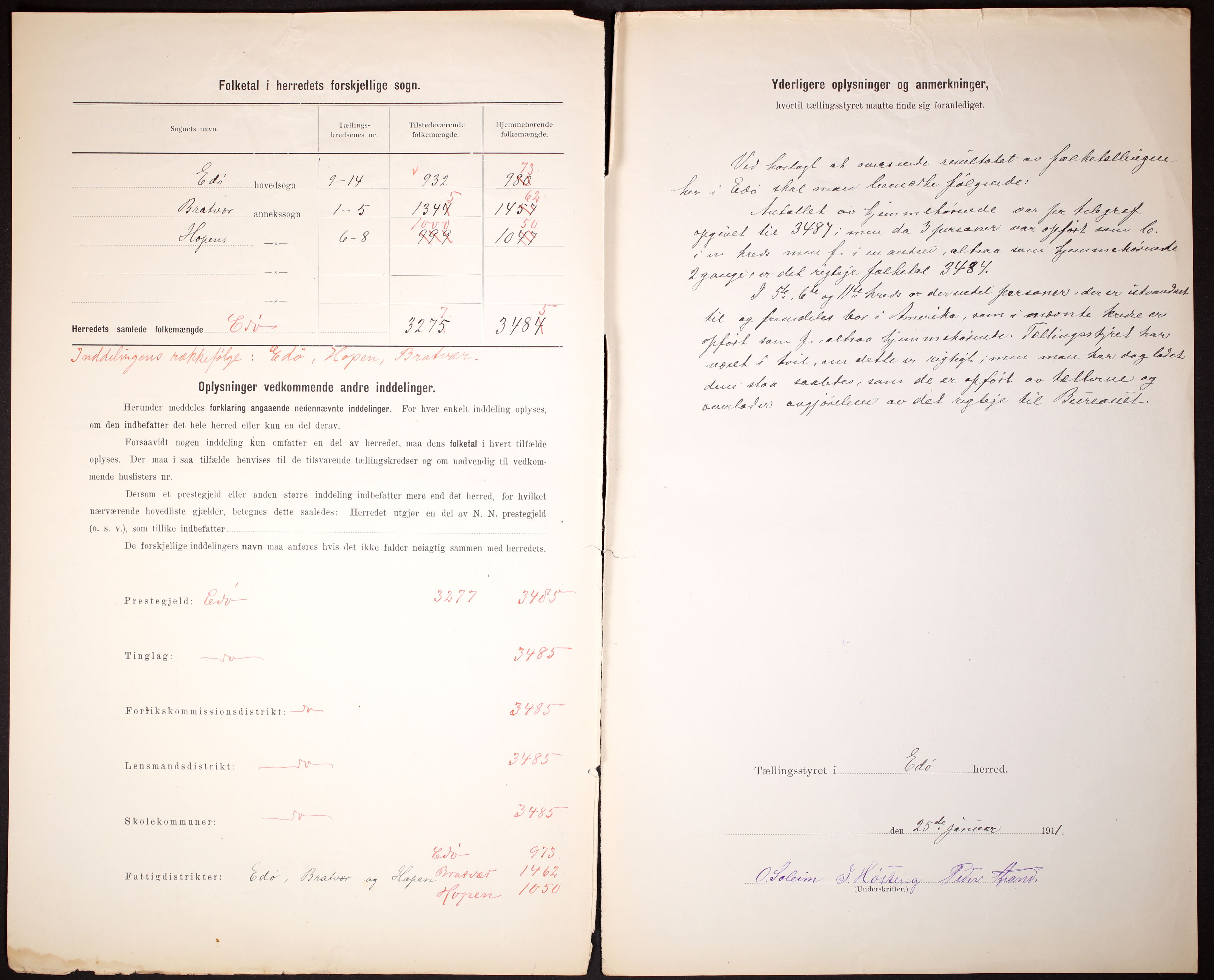 RA, 1910 census for Edøy, 1910, p. 3